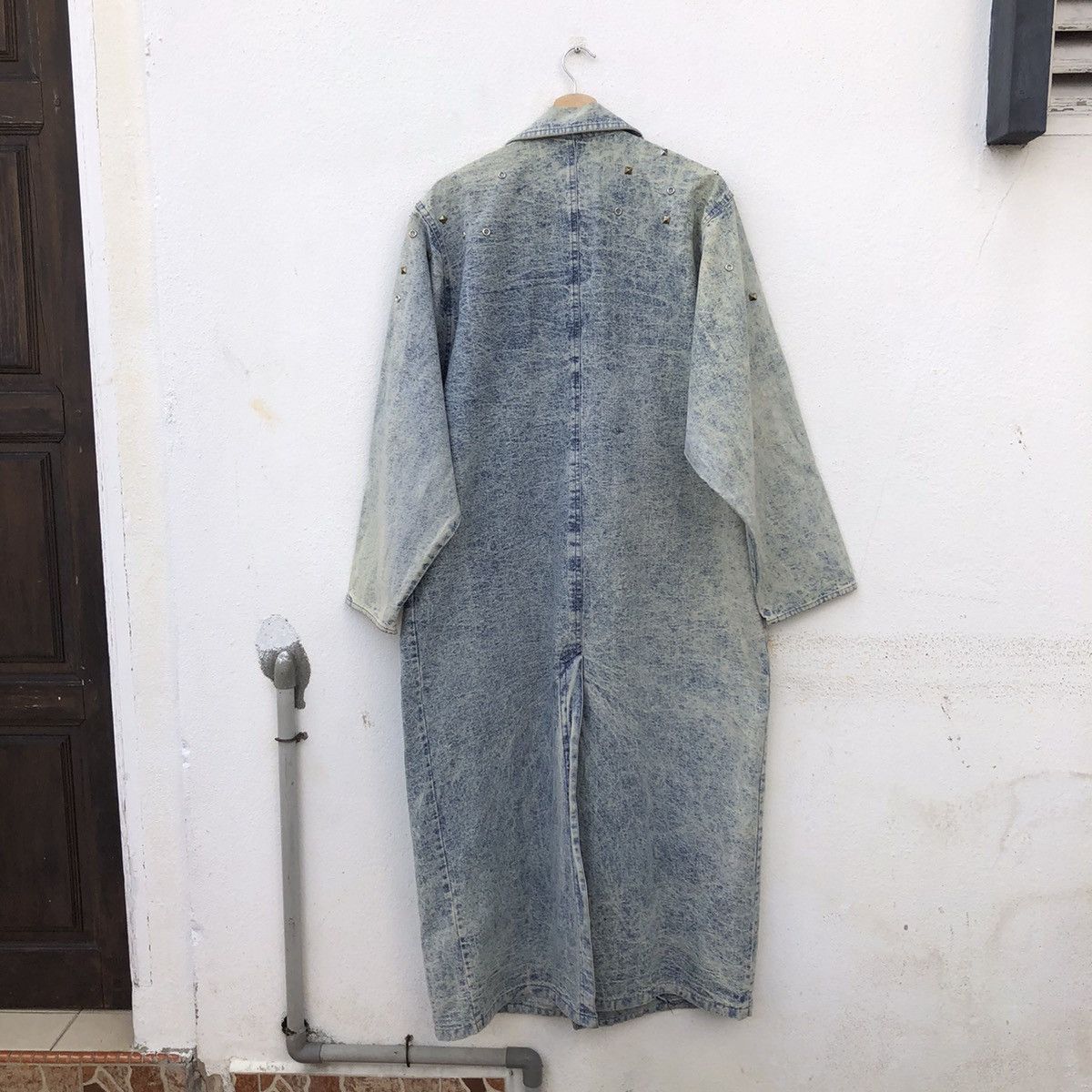 Vintage RARE💥 LONG DENIM JACKET MILITARY COLLECTIONS MADE IN USA Size US L / EU 52-54 / 3 - 7 Thumbnail