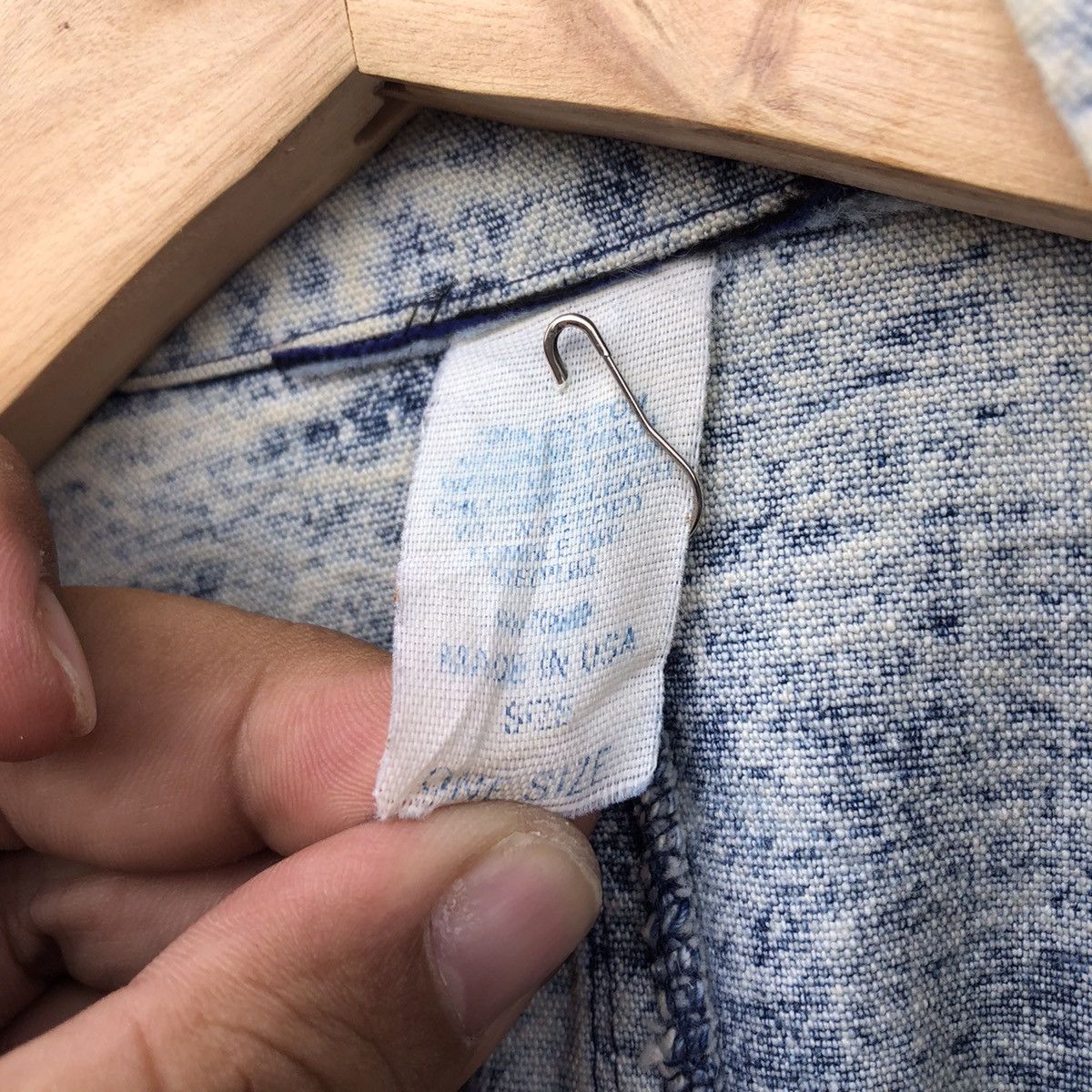 Vintage RARE💥 LONG DENIM JACKET MILITARY COLLECTIONS MADE IN USA Size US L / EU 52-54 / 3 - 13 Thumbnail