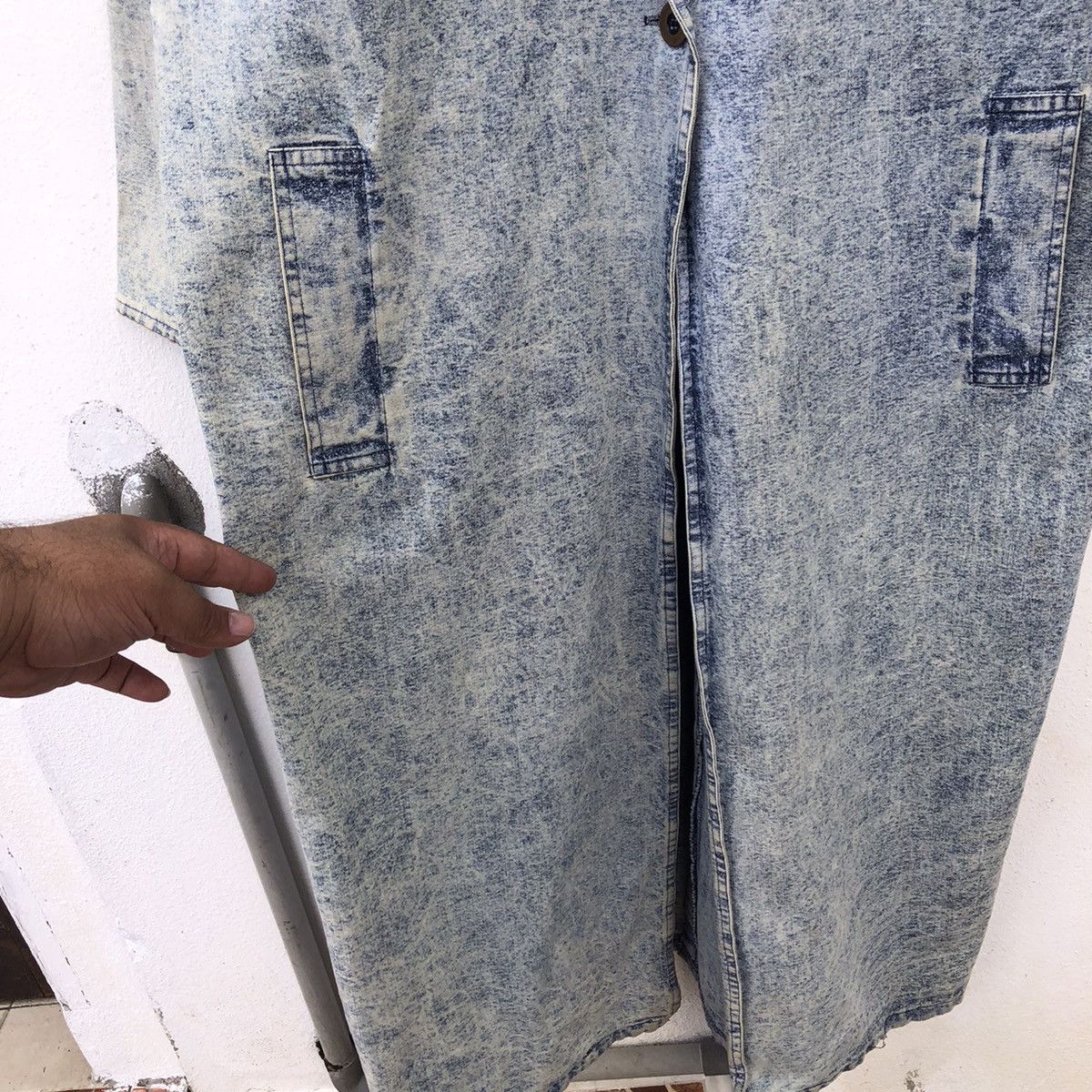 Vintage RARE💥 LONG DENIM JACKET MILITARY COLLECTIONS MADE IN USA Size US L / EU 52-54 / 3 - 9 Thumbnail
