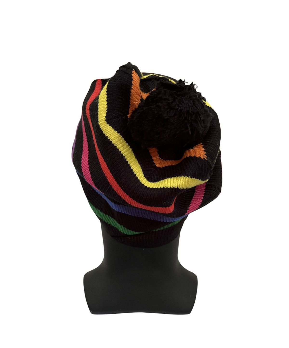 Vintage vintage Striped Design Beanie Hat Size ONE SIZE - 4 Thumbnail