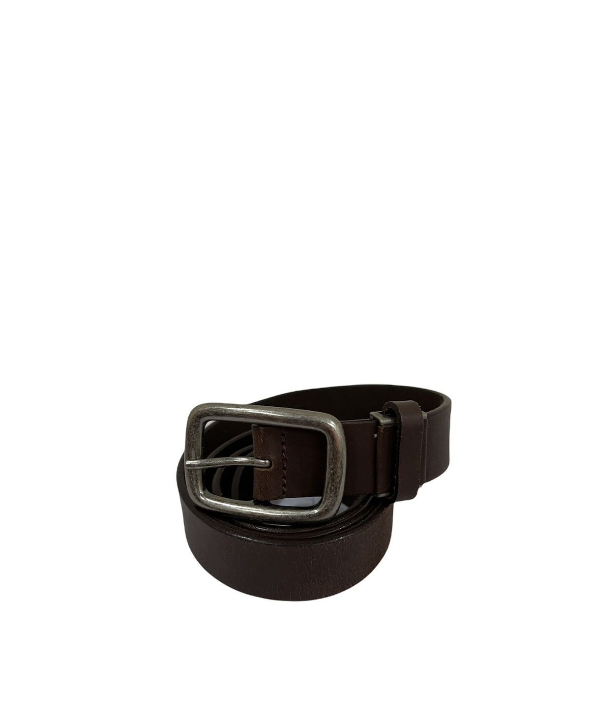 Leather × Vintage vintage Leather Buckle Belt Size ONE SIZE - 1 Thumbnail