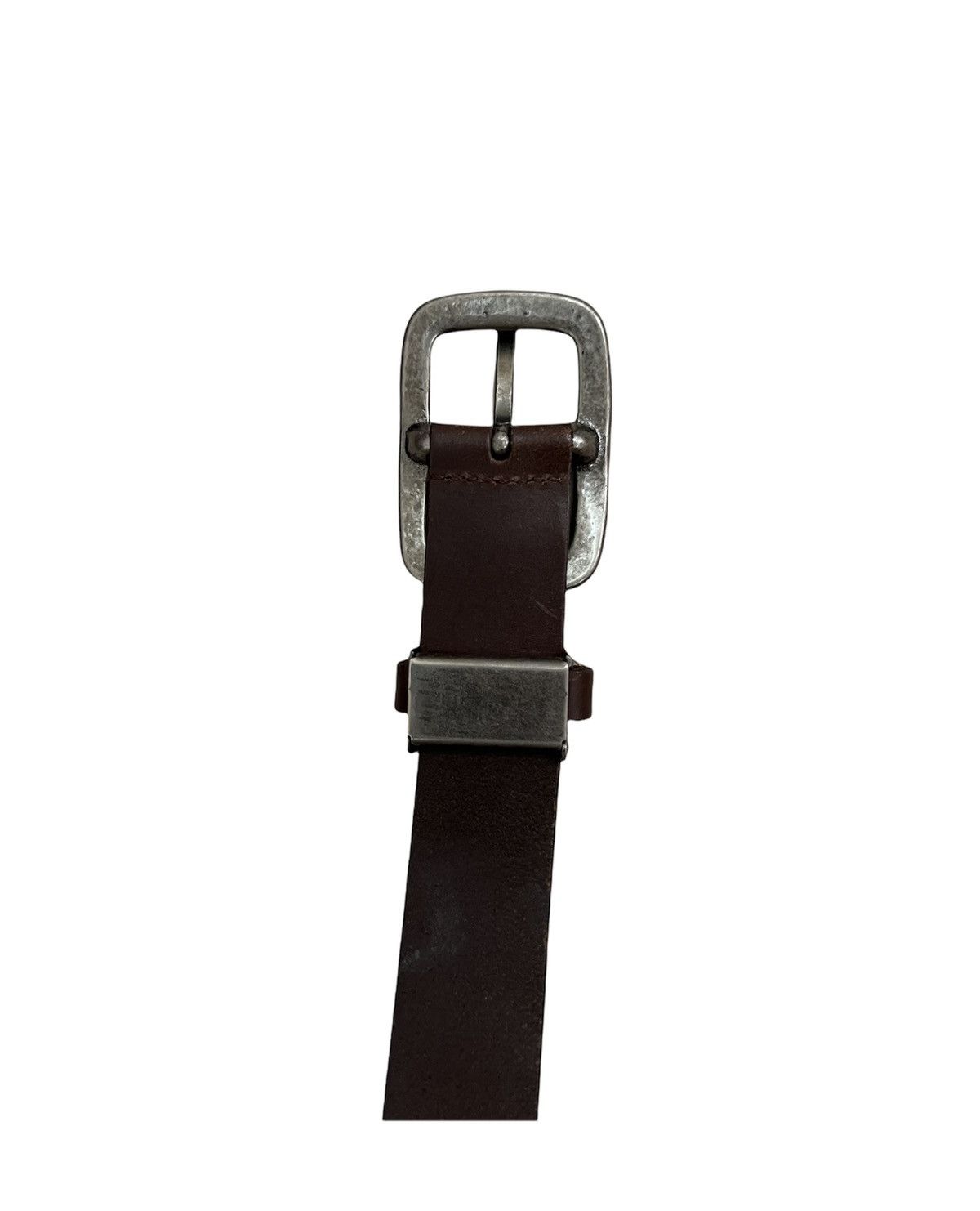 Leather × Vintage vintage Leather Buckle Belt Size ONE SIZE - 3 Thumbnail