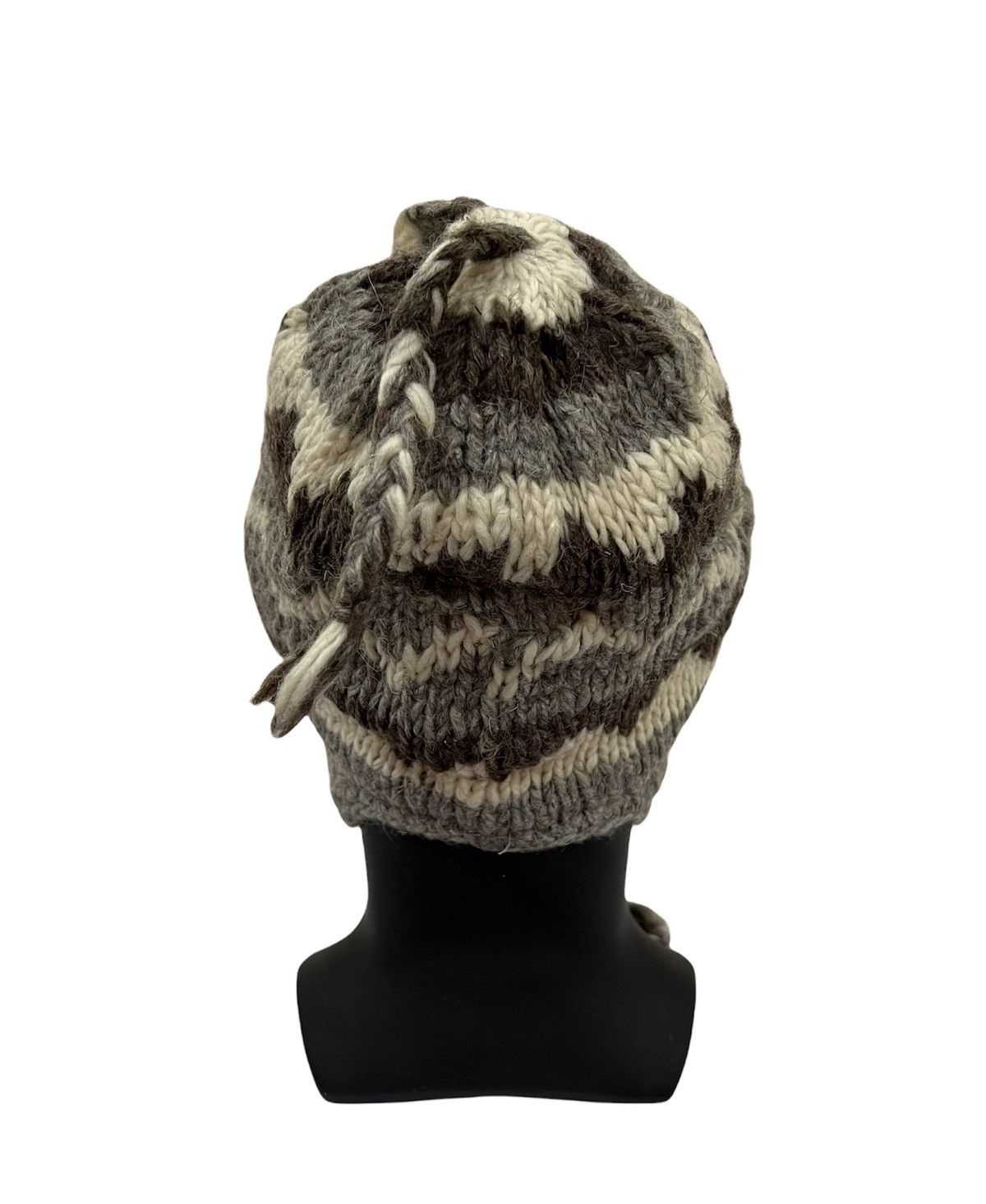 Vintage Vintage Knit Earflap Beanie Hat Size ONE SIZE - 4 Thumbnail