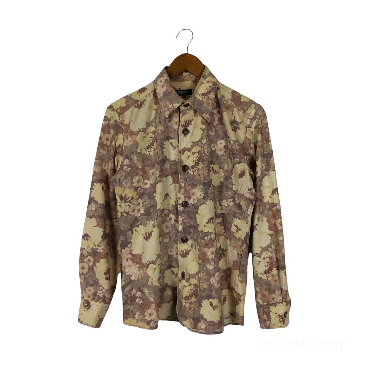 Japanese Brand FULLPRINT FLOWER BUTTON JACKET TORNADO MART FABRIC OF JAPAN Size US M / EU 48-50 / 2 - 1 Thumbnail