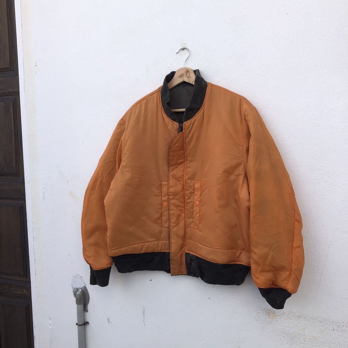 Japanese Brand VINTAGE REVERSIBLE BOMBER JACKET TURKEY BEAR Size US M / EU 48-50 / 2 - 8 Thumbnail
