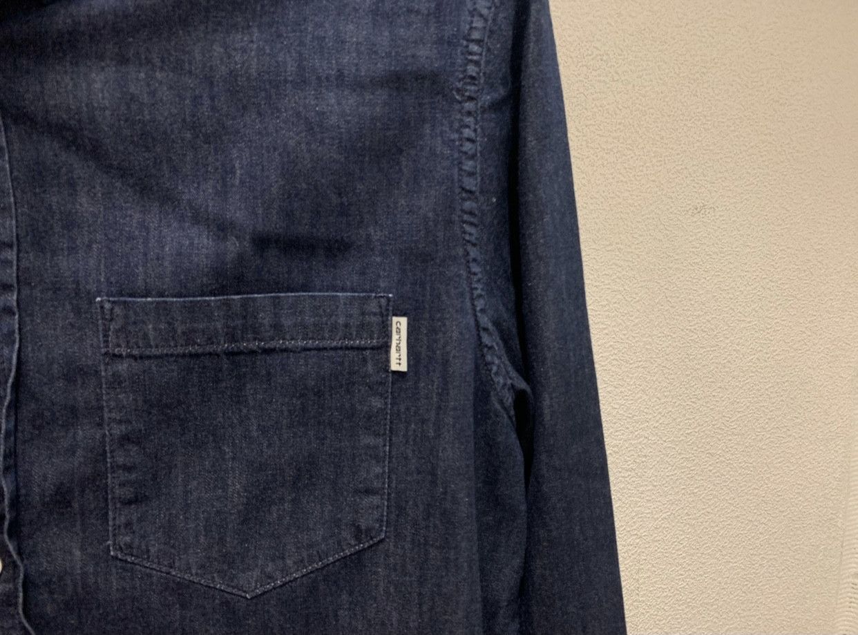 Carhartt Carhartt vintage denim streetwear shirt M navy blue Size US M / EU 48-50 / 2 - 2 Thumbnail