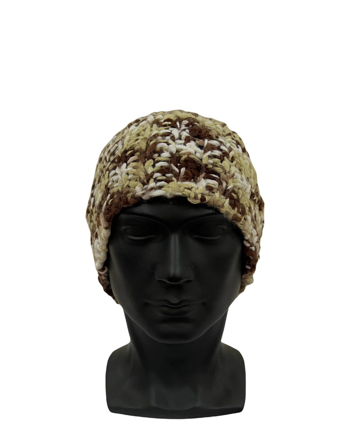 Vintage vintage Rainbow Colour Knit Beanie Hat Size ONE SIZE - 1 Thumbnail