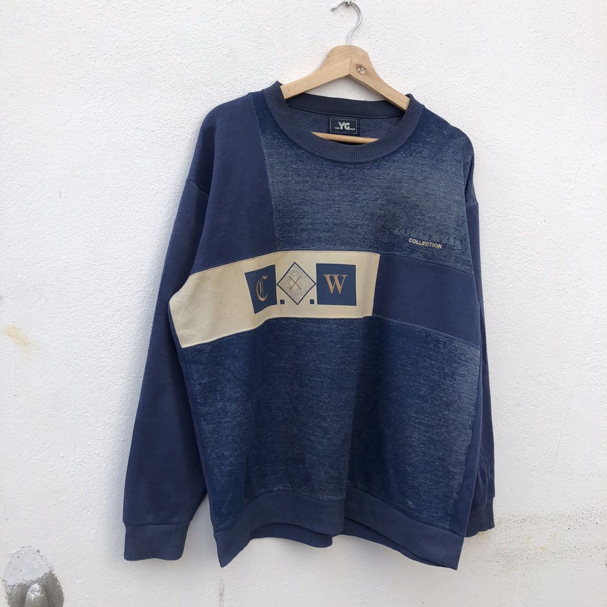 Japanese Brand VINTAGE SWEATSHIRT HOME YG WEAR INSPIRED BY BLUE BLUE JAPAN Size US M / EU 48-50 / 2 - 2 Thumbnail