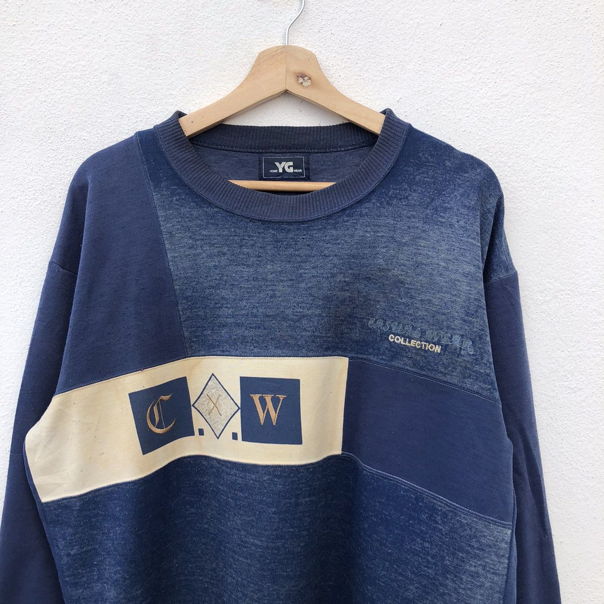 Japanese Brand VINTAGE SWEATSHIRT HOME YG WEAR INSPIRED BY BLUE BLUE JAPAN Size US M / EU 48-50 / 2 - 3 Thumbnail