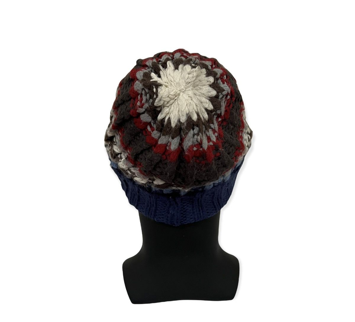 Vintage Vintage Striped Design Knit Beanie Hat Size ONE SIZE - 4 Thumbnail
