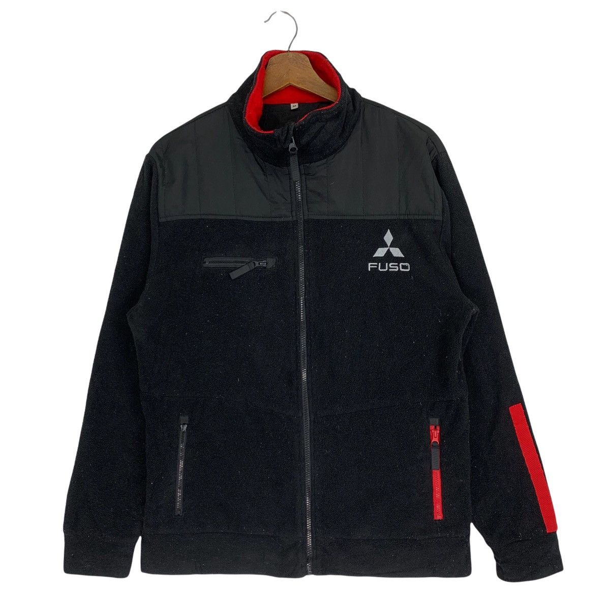 Japanese Brand Mitsubishi Fuso Racing Fleece Zipper Jacket Size US M / EU 48-50 / 2 - 1 Thumbnail