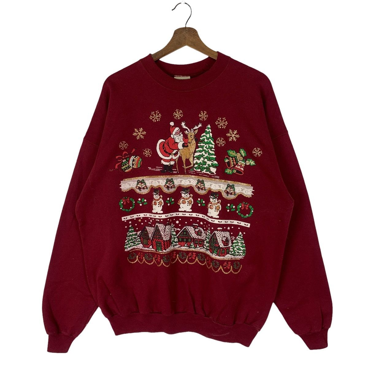 Other Vintage Briar Creek Christmas Full Print Sportswear Size US XL / EU 56 / 4 - 1 Thumbnail