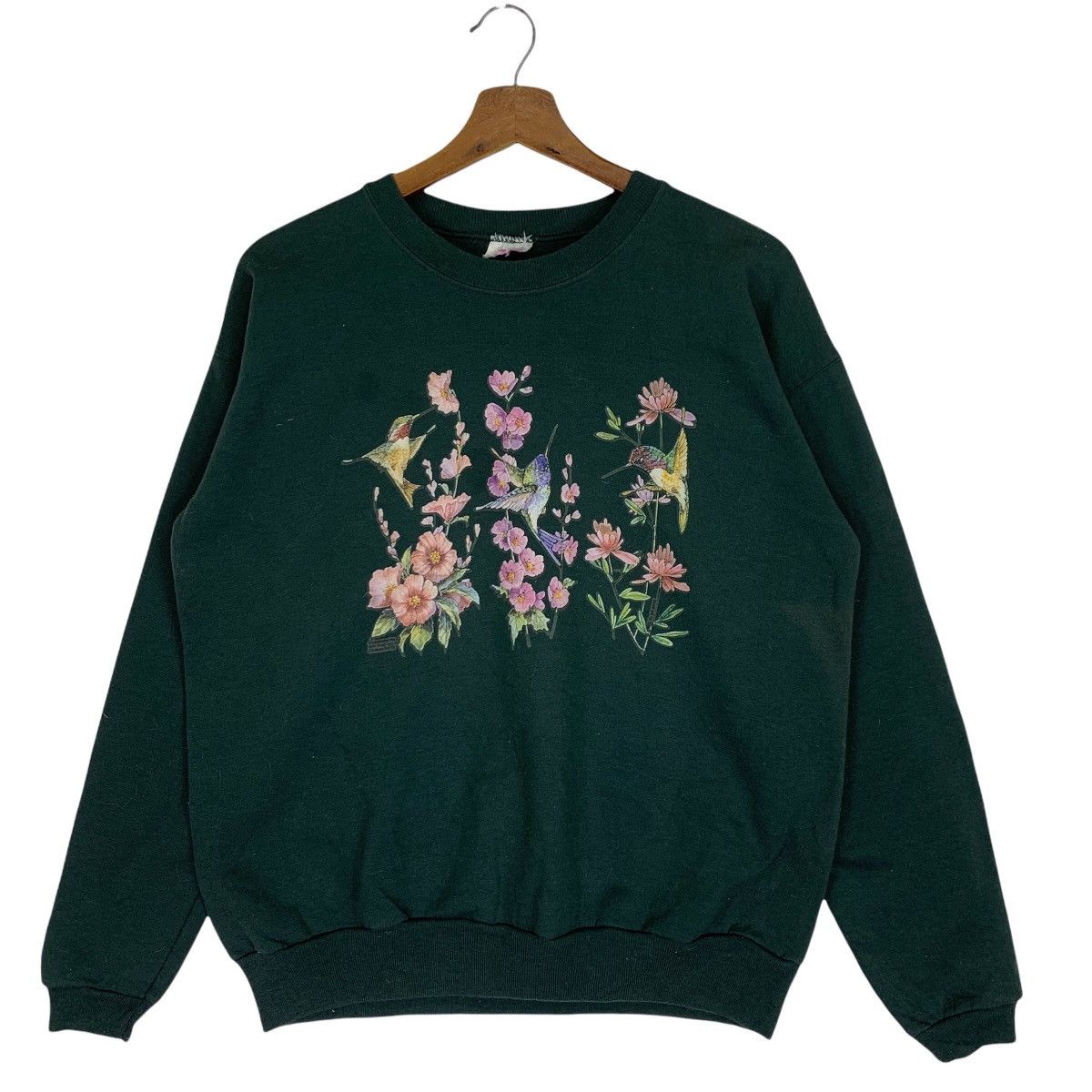 Vintage Vintage 90s Birds Big Logo Crewneck Sweatshirt Size US M / EU 48-50 / 2 - 1 Thumbnail
