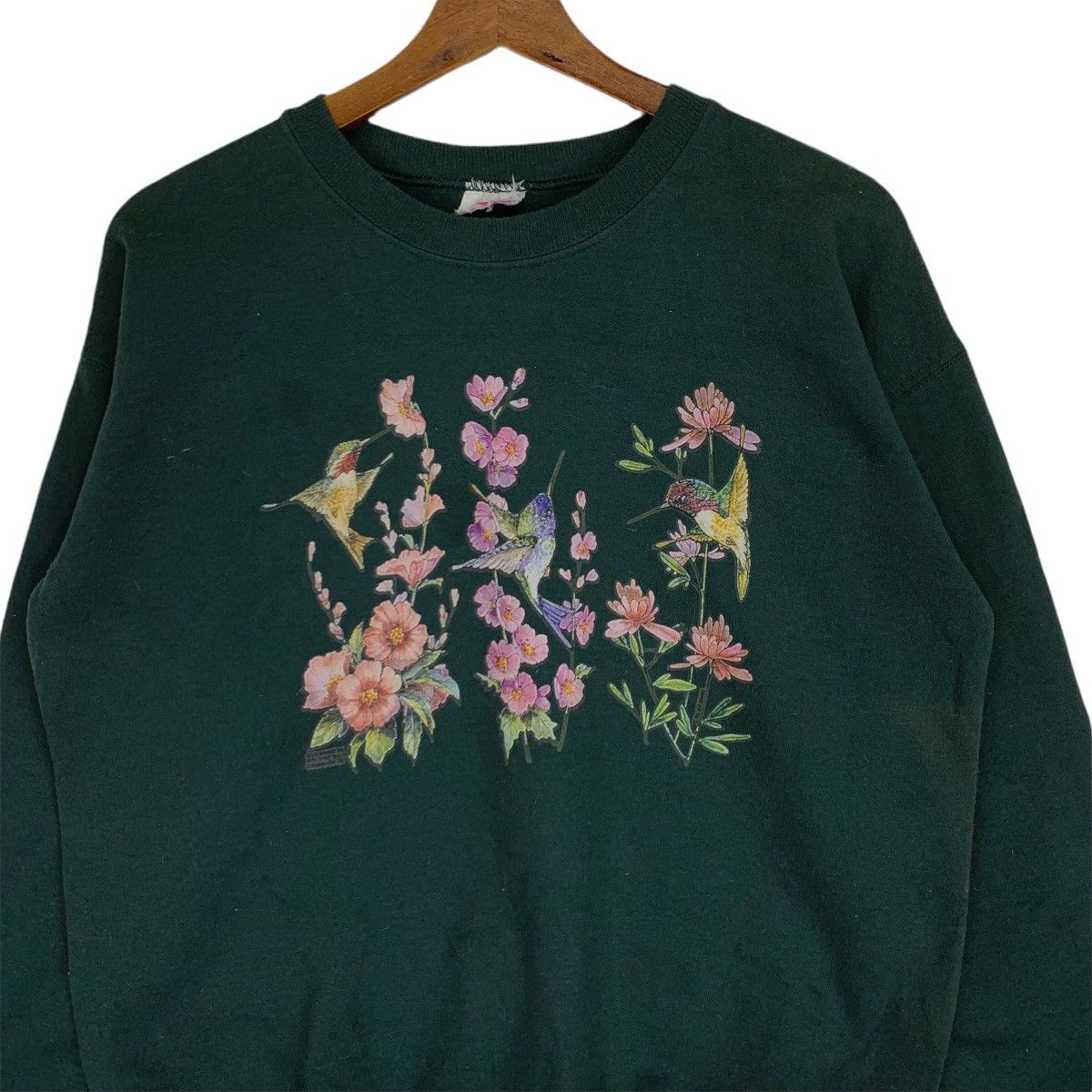 Vintage Vintage 90s Birds Big Logo Crewneck Sweatshirt Size US M / EU 48-50 / 2 - 3 Thumbnail