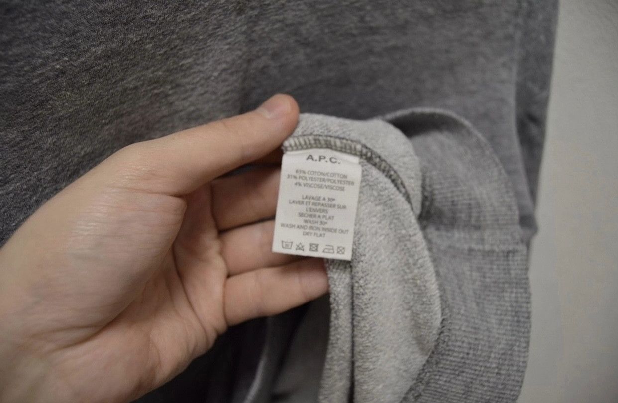 A.P.C. APC A.P.C grey sweatshirt S size Japan Japanese brand Size US S / EU 44-46 / 1 - 2 Thumbnail