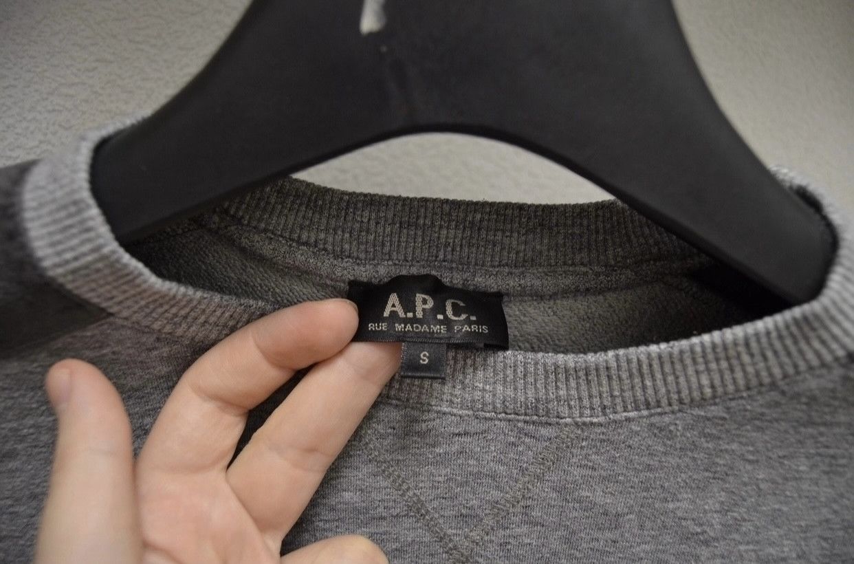 A.P.C. APC A.P.C grey sweatshirt S size Japan Japanese brand Size US S / EU 44-46 / 1 - 4 Thumbnail