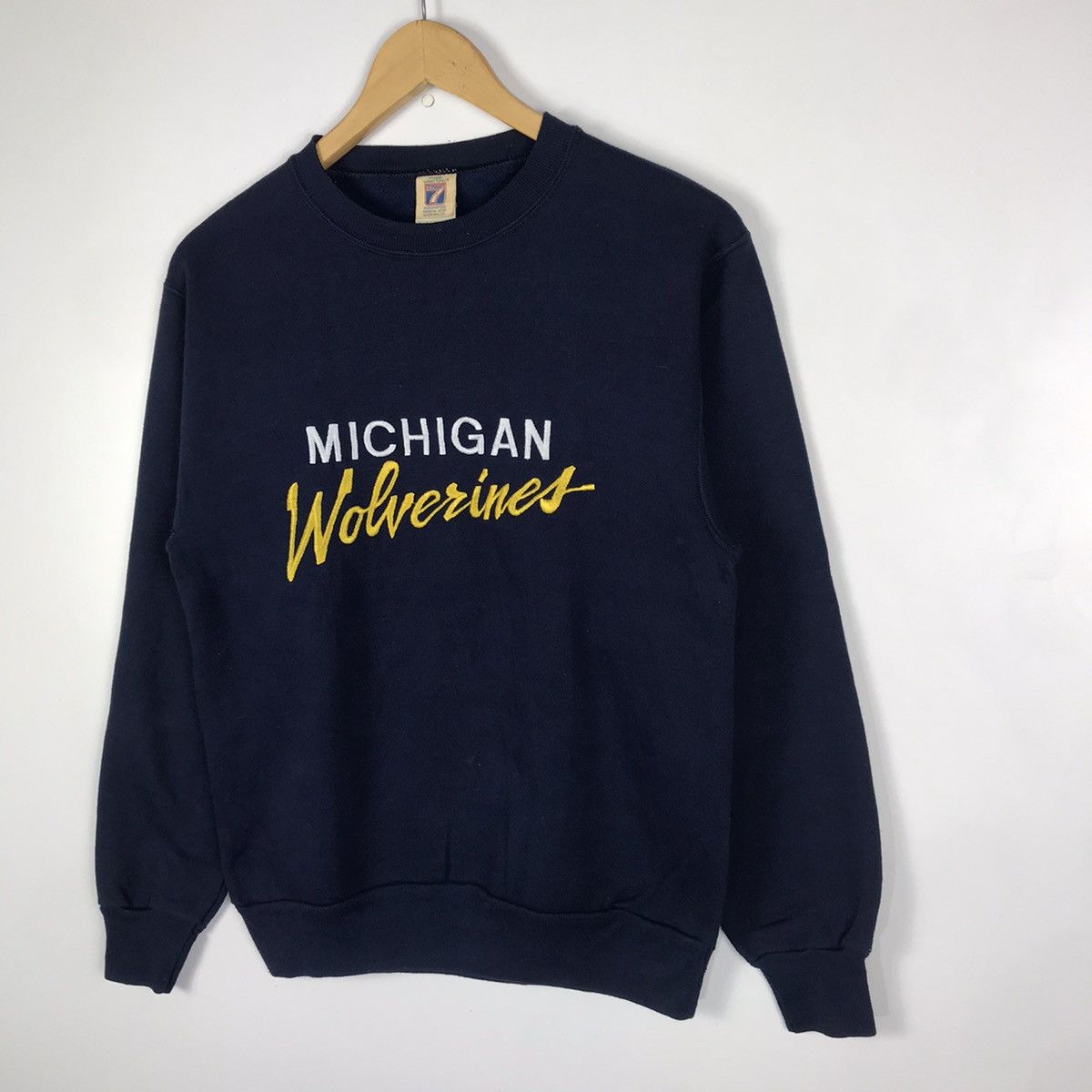Logo 7 Vintage 90s Michigan Wolverines Crewneck Sweatshirt Size US L / EU 52-54 / 3 - 4 Thumbnail