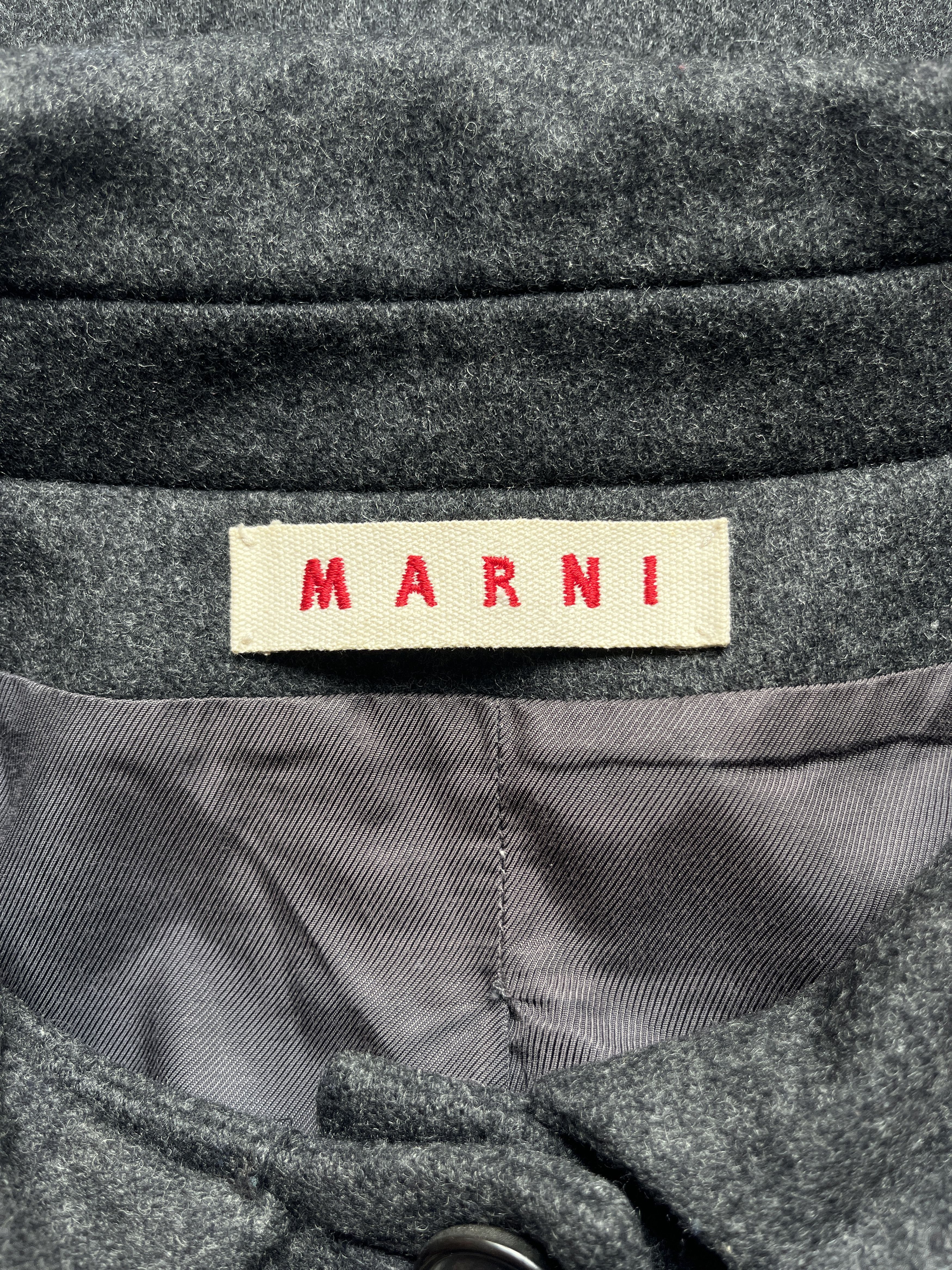 Marni ⚡️QUICK SALE⚡️Marni Dark Grey Short A-Line Jacket Size M / US 6-8 / IT 42-44 - 3 Thumbnail