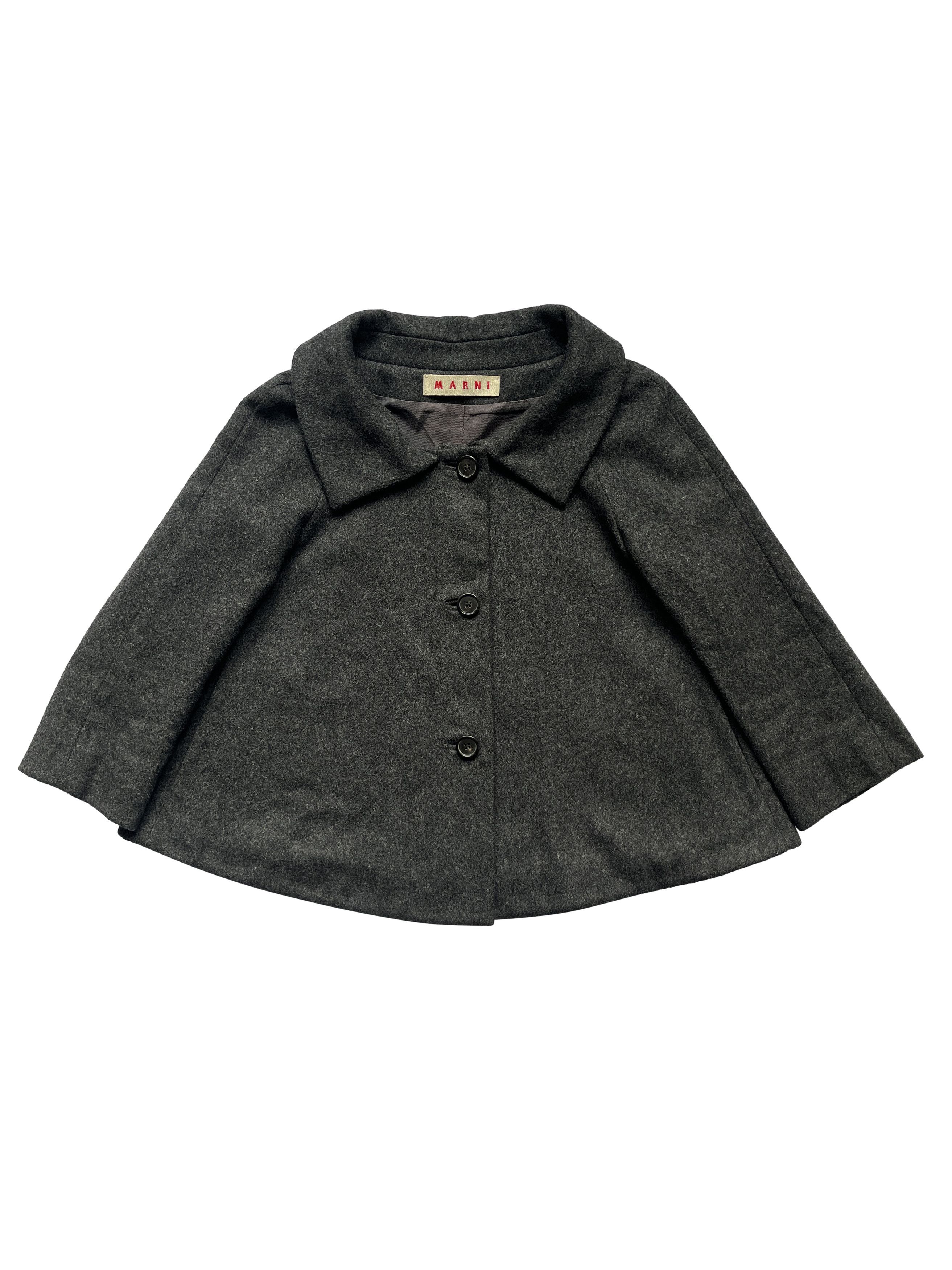 Marni ⚡️QUICK SALE⚡️Marni Dark Grey Short A-Line Jacket Size M / US 6-8 / IT 42-44 - 1 Thumbnail