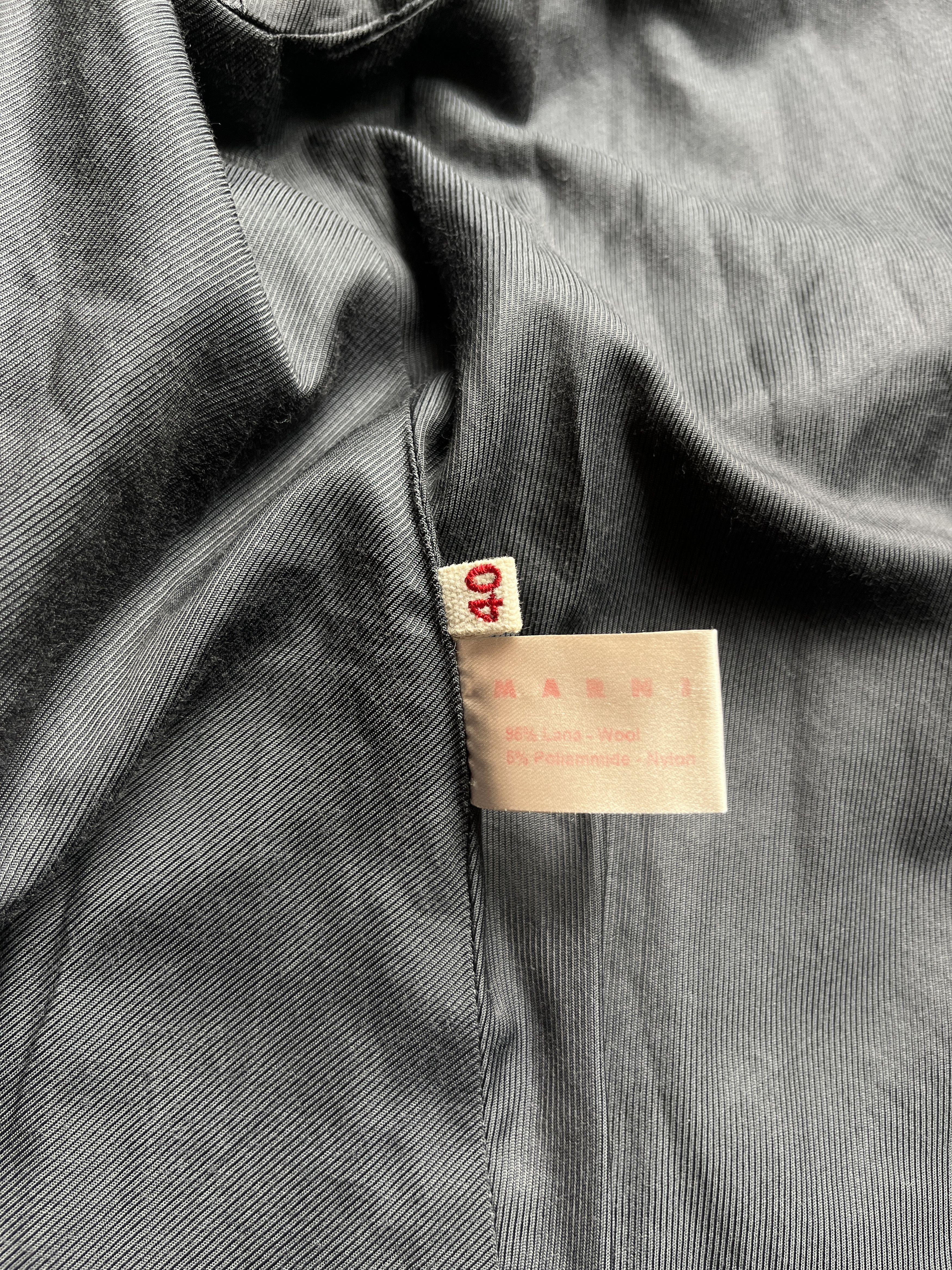 Marni ⚡️QUICK SALE⚡️Marni Dark Grey Short A-Line Jacket Size M / US 6-8 / IT 42-44 - 5 Thumbnail