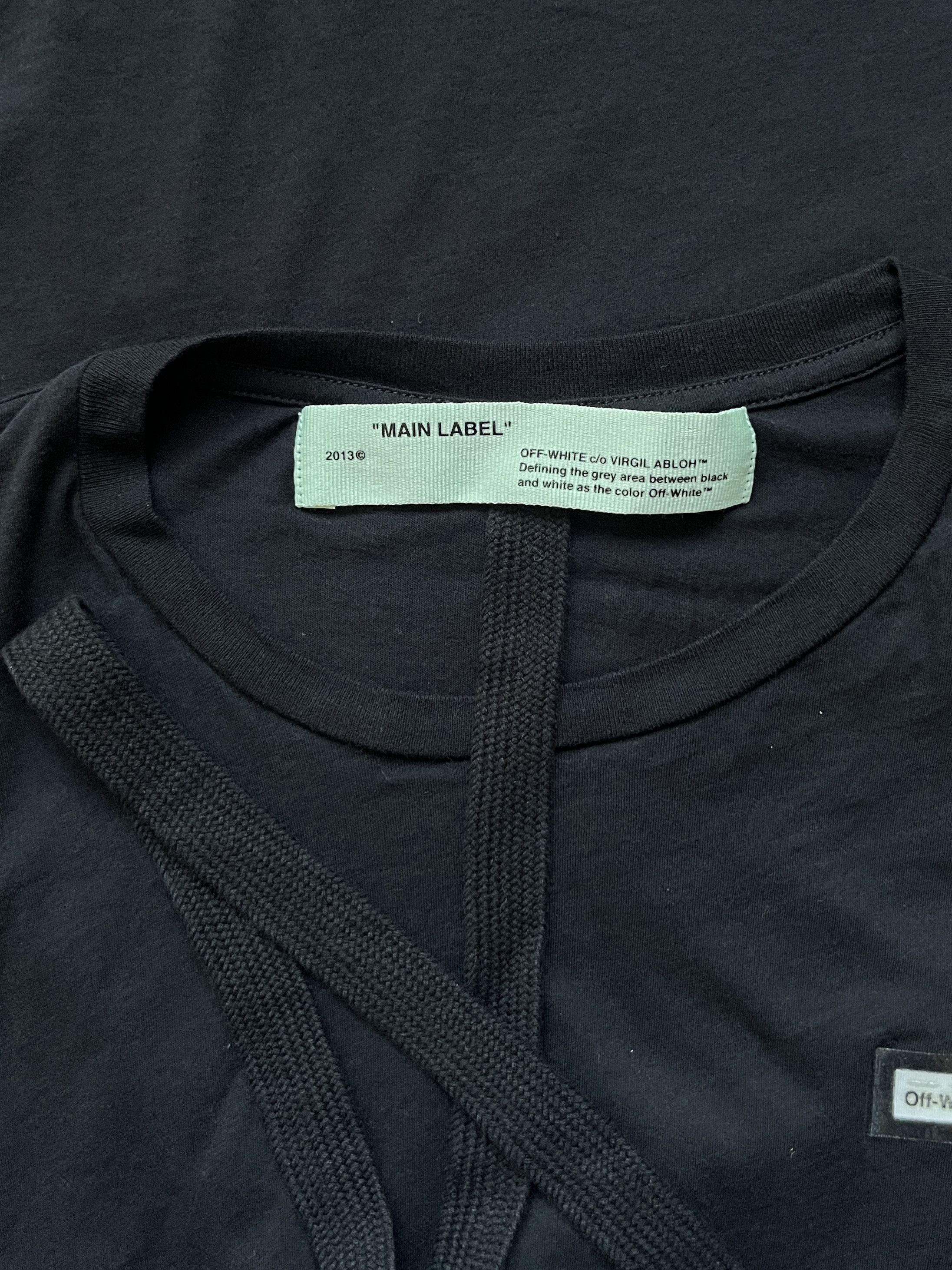 Off-White Off-White Black Long Sleeve T-Shirt Size US S / EU 44-46 / 1 - 3 Thumbnail