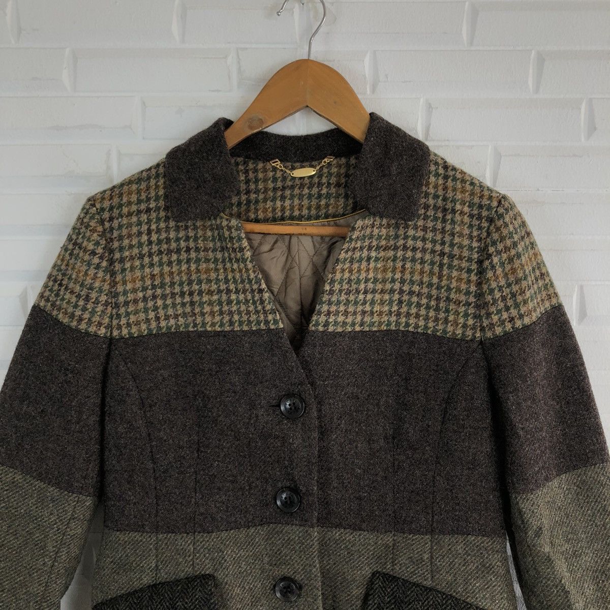 Japanese Brand SCAPA MADE IN ENGLAND LONG JACKET PATCHWORK DESIGN Size US M / EU 48-50 / 2 - 2 Thumbnail