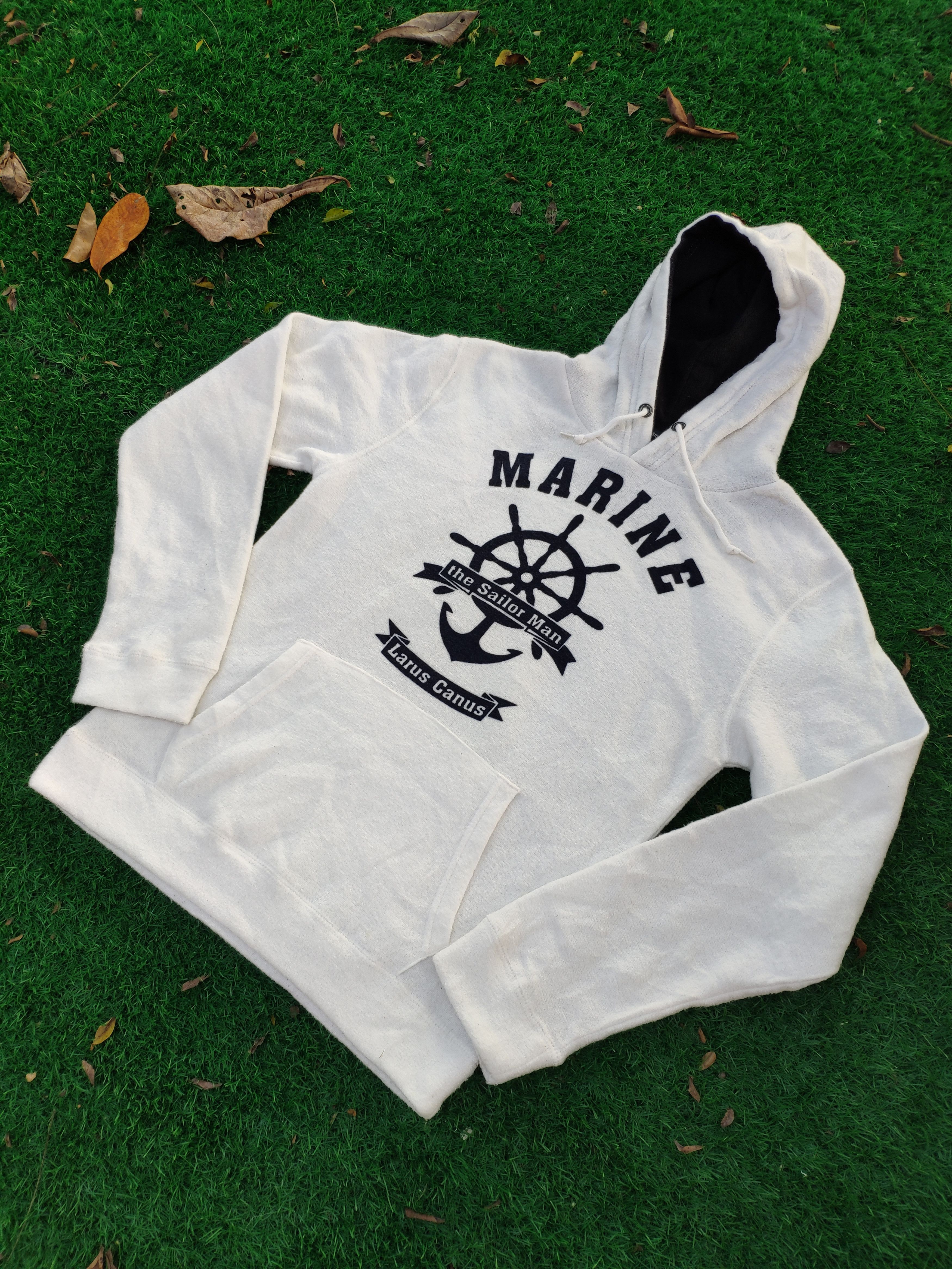 Japanese Brand × Vintage Steal 💥 Vintage Marine Pullover Hoodie Sweater Size US M / EU 48-50 / 2 - 2 Thumbnail