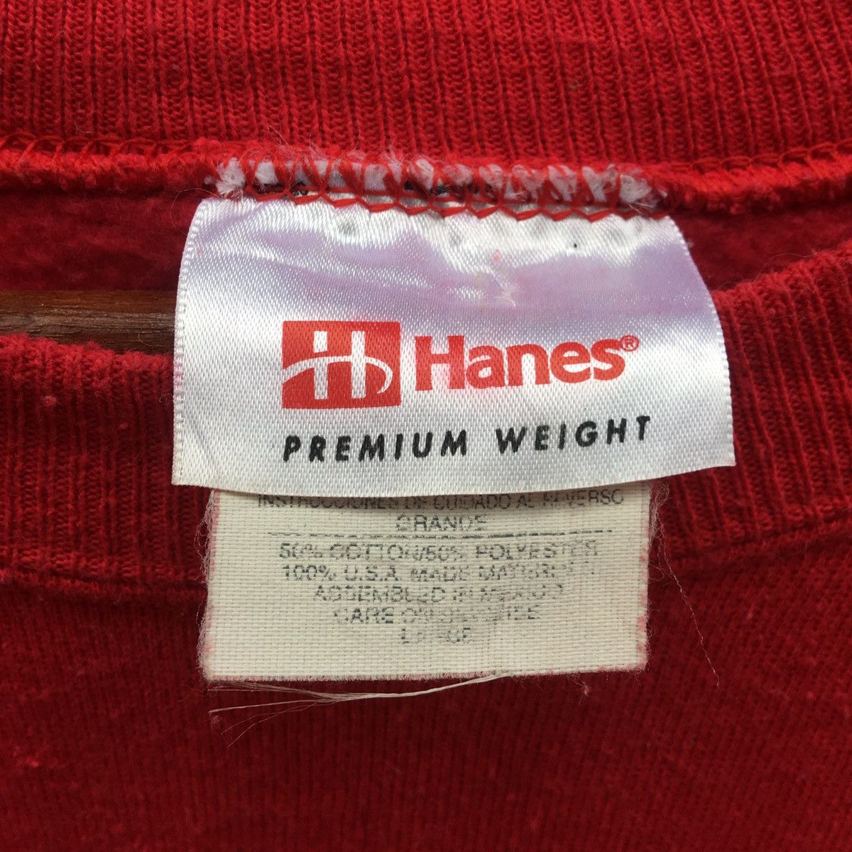 Hanes Vintage Hanes Premium Weight Big Logo Crewneck Sweatshirt Size US L / EU 52-54 / 3 - 6 Thumbnail