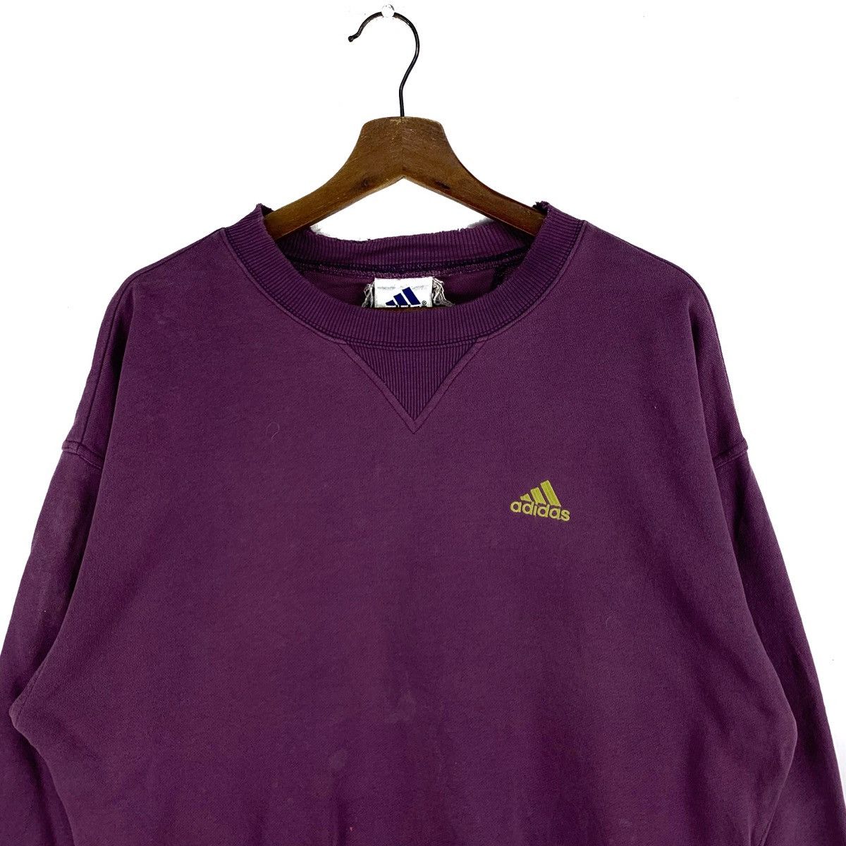 Adidas 90s Adidas Spellout Rare Pullover Crewneck Sweatshirt Size US M / EU 48-50 / 2 - 2 Thumbnail