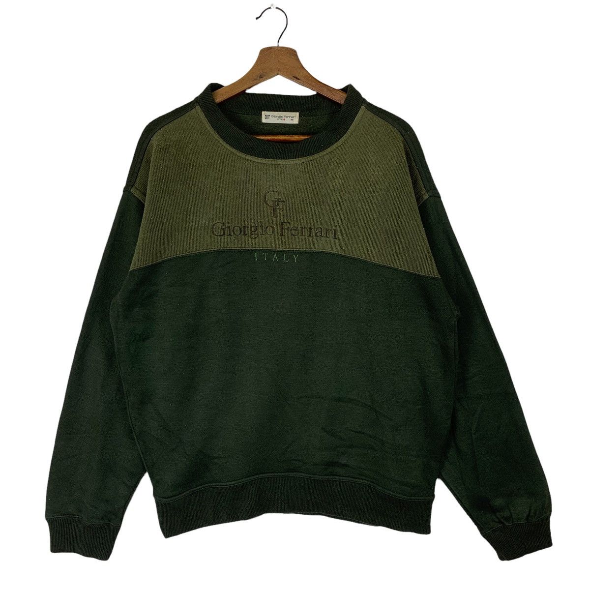 Ferrari Giorgio Ferrari Italy Embroidery Fleece Crewneck Sweatshirt Size US M / EU 48-50 / 2 - 1 Thumbnail