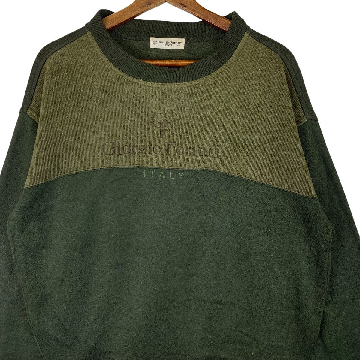 Ferrari Giorgio Ferrari Italy Embroidery Fleece Crewneck Sweatshirt Size US M / EU 48-50 / 2 - 2 Thumbnail