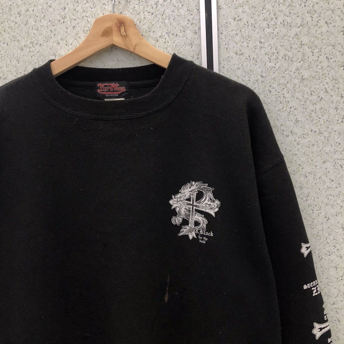 Japanese Brand THIRD WAVE SWEATSHIRT RARE DESIGN INSPIRED BY CROME HEARTS Size US M / EU 48-50 / 2 - 4 Thumbnail