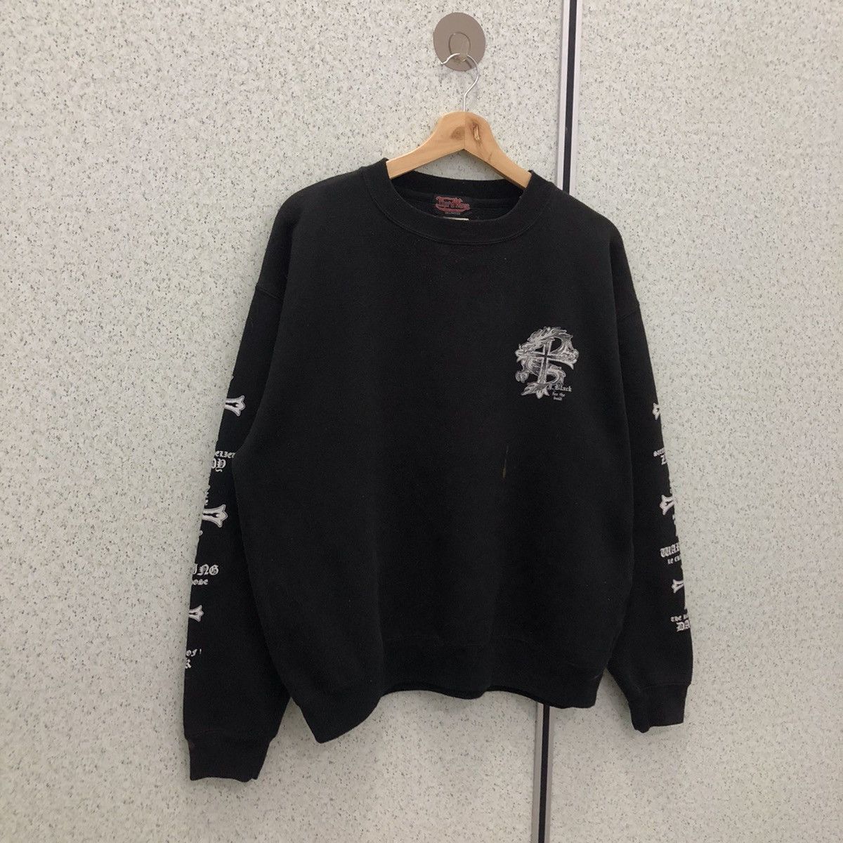 Japanese Brand THIRD WAVE SWEATSHIRT RARE DESIGN INSPIRED BY CROME HEARTS Size US M / EU 48-50 / 2 - 3 Thumbnail