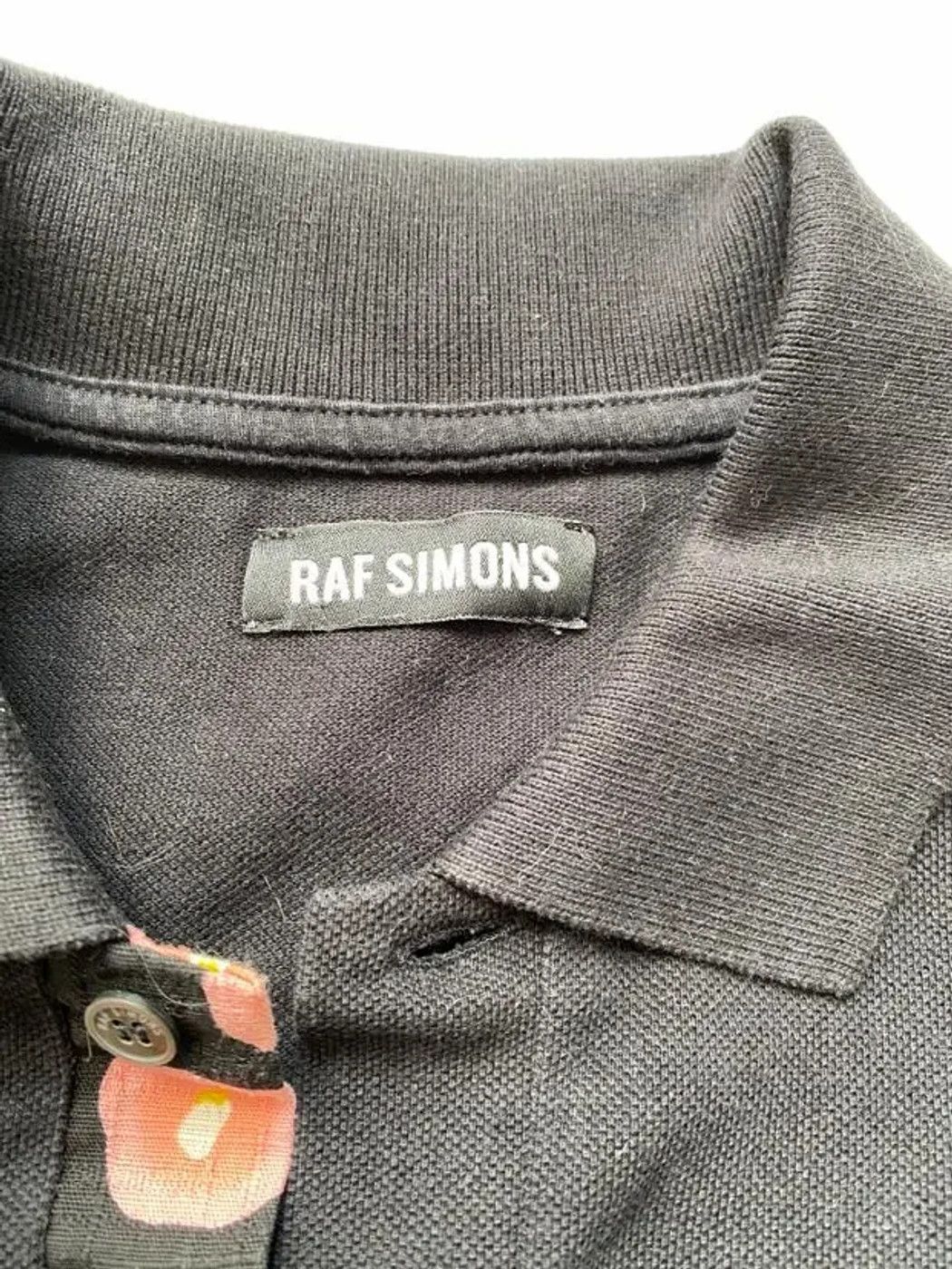 Raf Simons ⚡️QUICK SALE⚡️2014 Raf Simons Black Flower Polo Size US XS / EU 42 / 0 - 3 Thumbnail