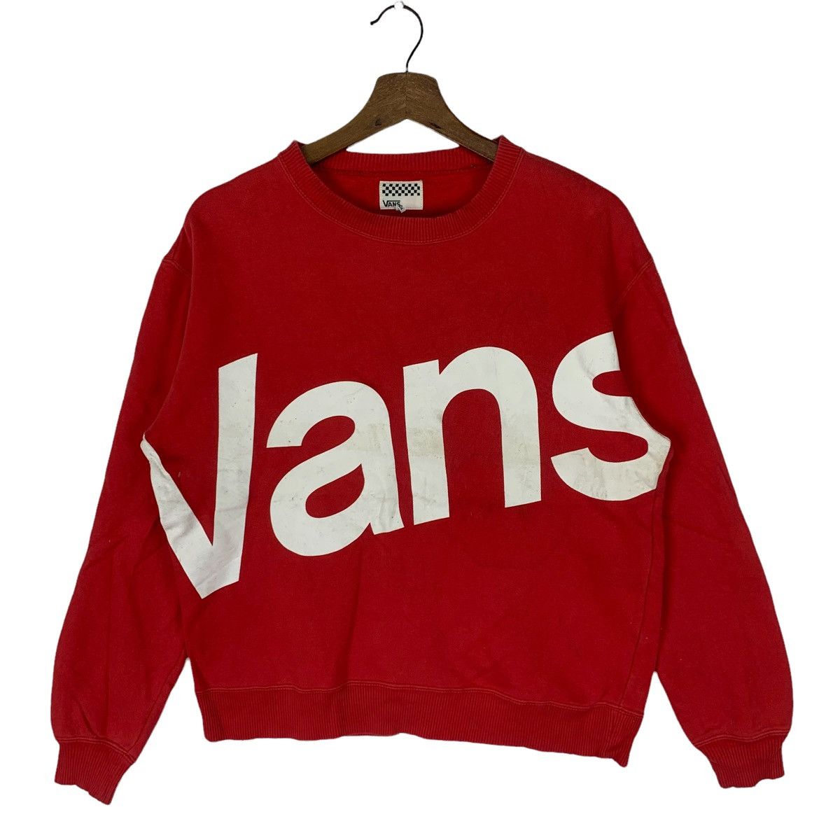 Japanese Brand Vintage 90s Vans Pullover Spellout Crewneck Sweatshirt Size US M / EU 48-50 / 2 - 1 Thumbnail