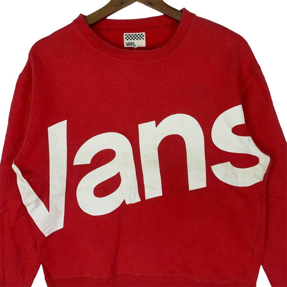 Japanese Brand Vintage 90s Vans Pullover Spellout Crewneck Sweatshirt Size US M / EU 48-50 / 2 - 2 Thumbnail