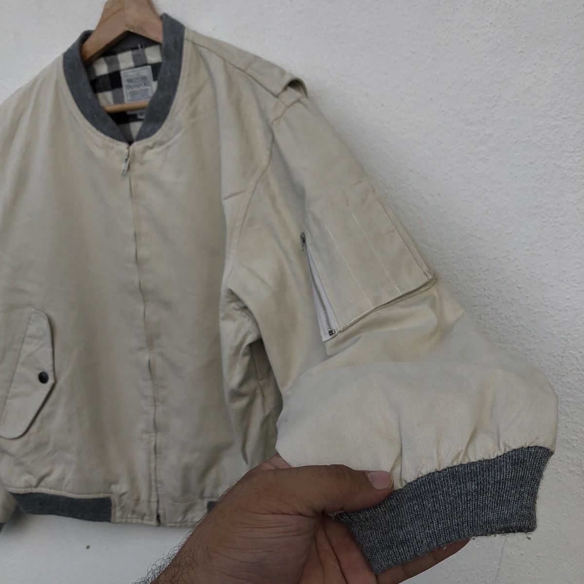 Japanese Brand BRITISH PASSPORTBOMBER STYLE JACKET INSPIRED BY ISSEY MIYAK Size US M / EU 48-50 / 2 - 7 Thumbnail