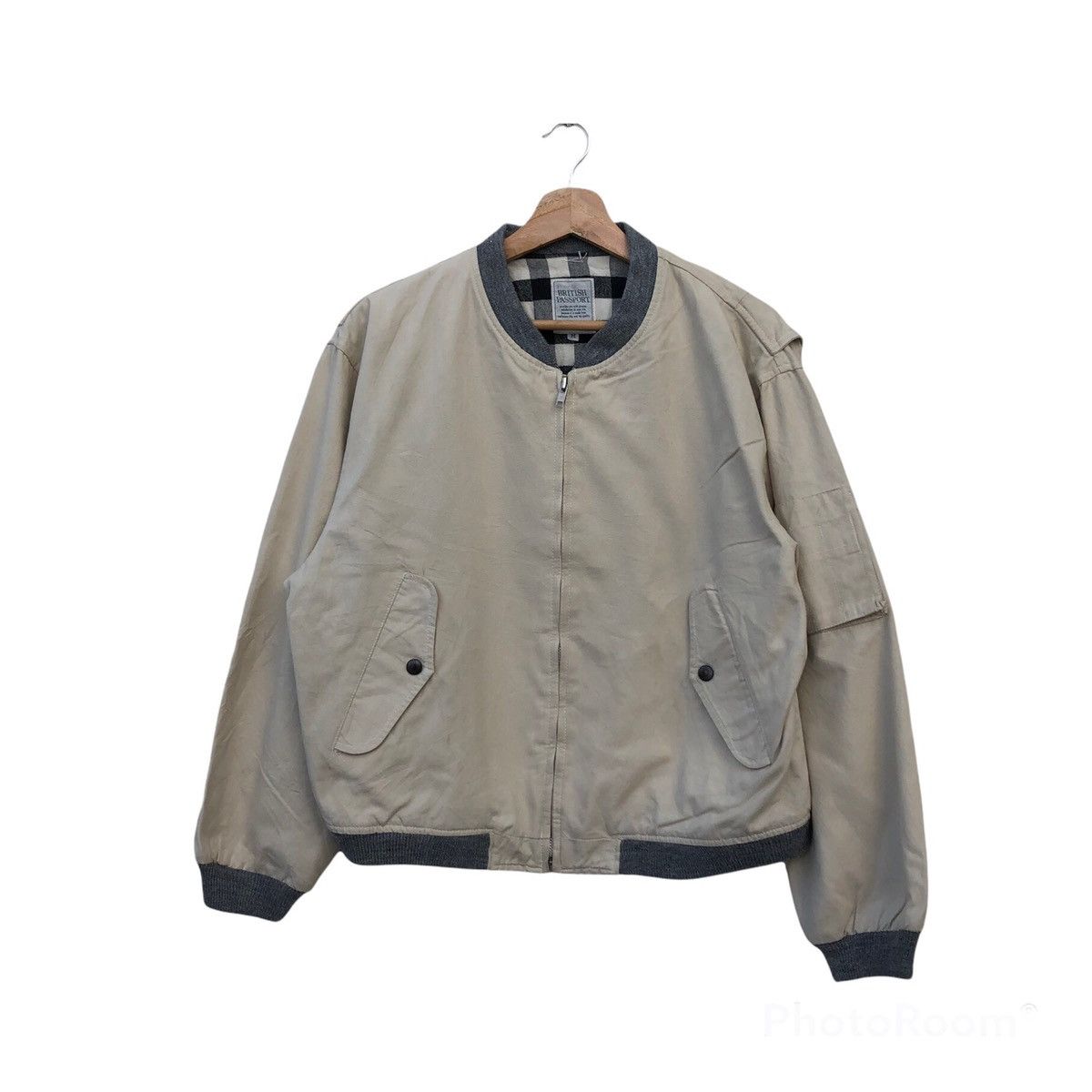 Japanese Brand BRITISH PASSPORTBOMBER STYLE JACKET INSPIRED BY ISSEY MIYAK Size US M / EU 48-50 / 2 - 1 Thumbnail