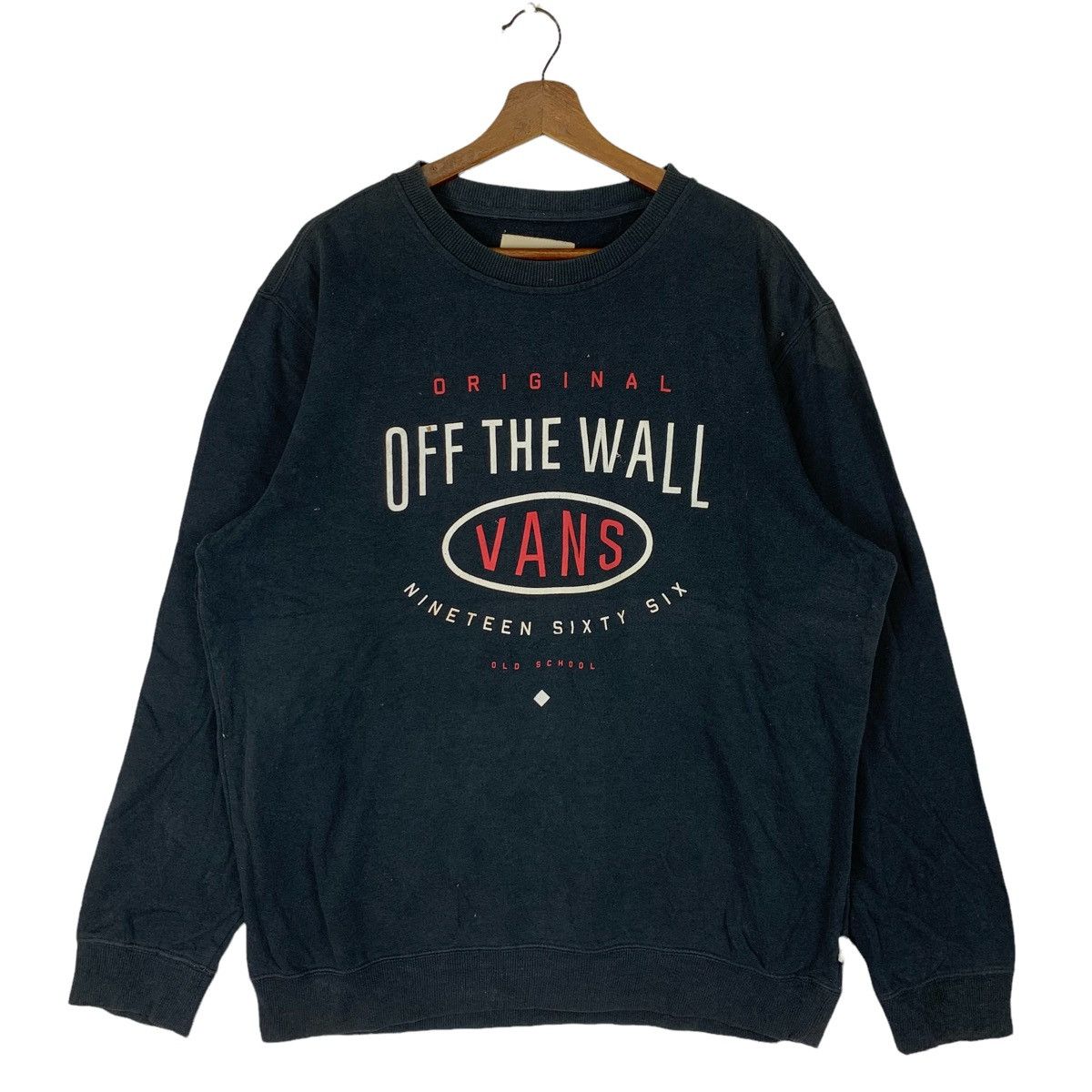 Vans Vintage 90s Vans Original Off The Wall Crewneck Sweatshirt Size US XL / EU 56 / 4 - 1 Thumbnail
