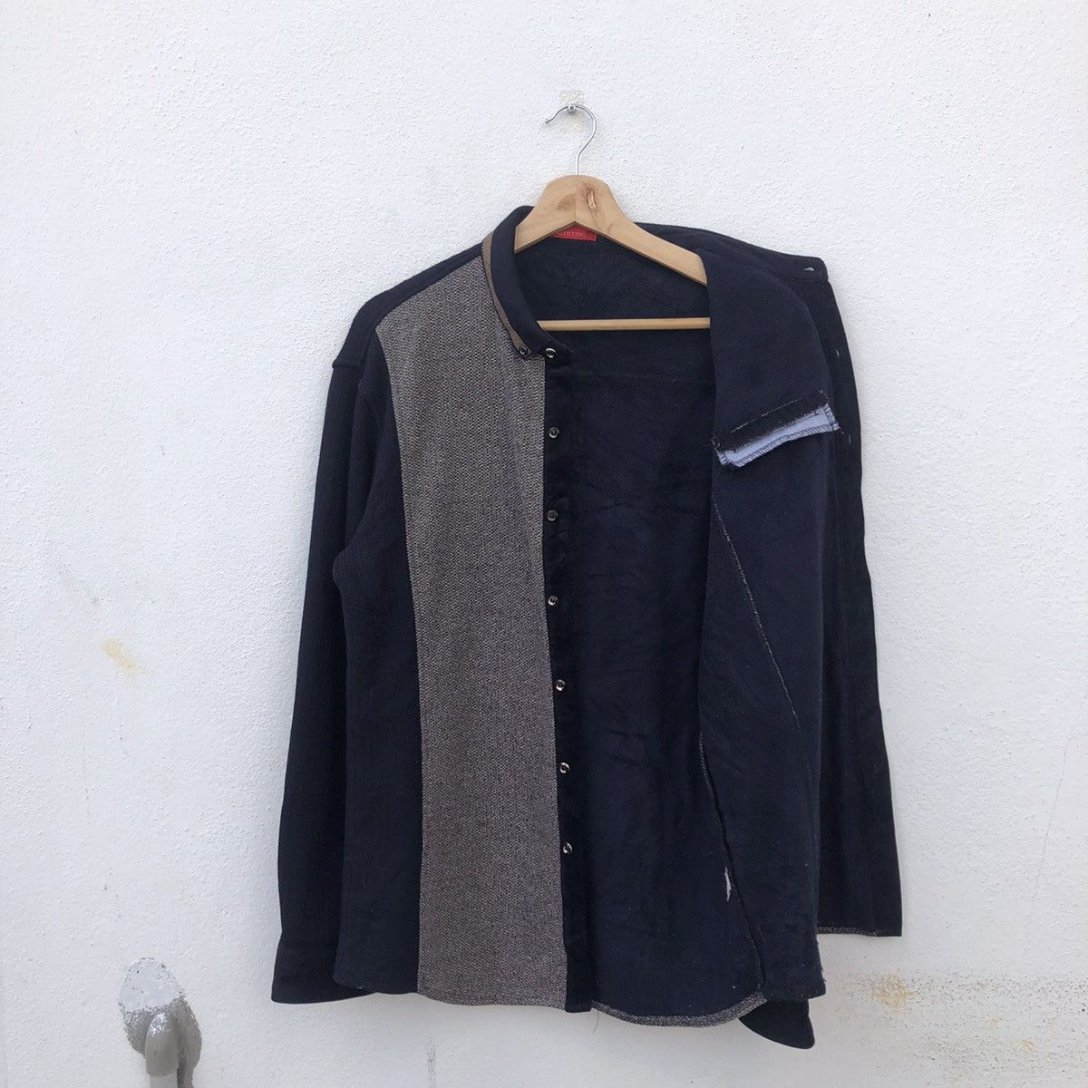 Japanese Brand TRITONE COLOUR BUTTON JACKET RARE DESIGN MENGYETING Size US M / EU 48-50 / 2 - 11 Thumbnail