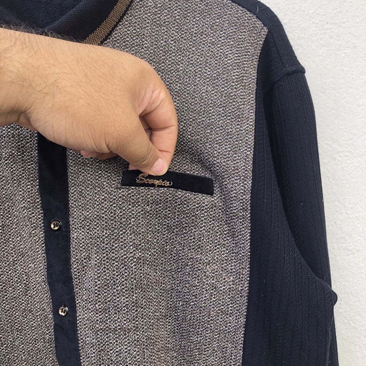 Japanese Brand TRITONE COLOUR BUTTON JACKET RARE DESIGN MENGYETING Size US M / EU 48-50 / 2 - 6 Thumbnail