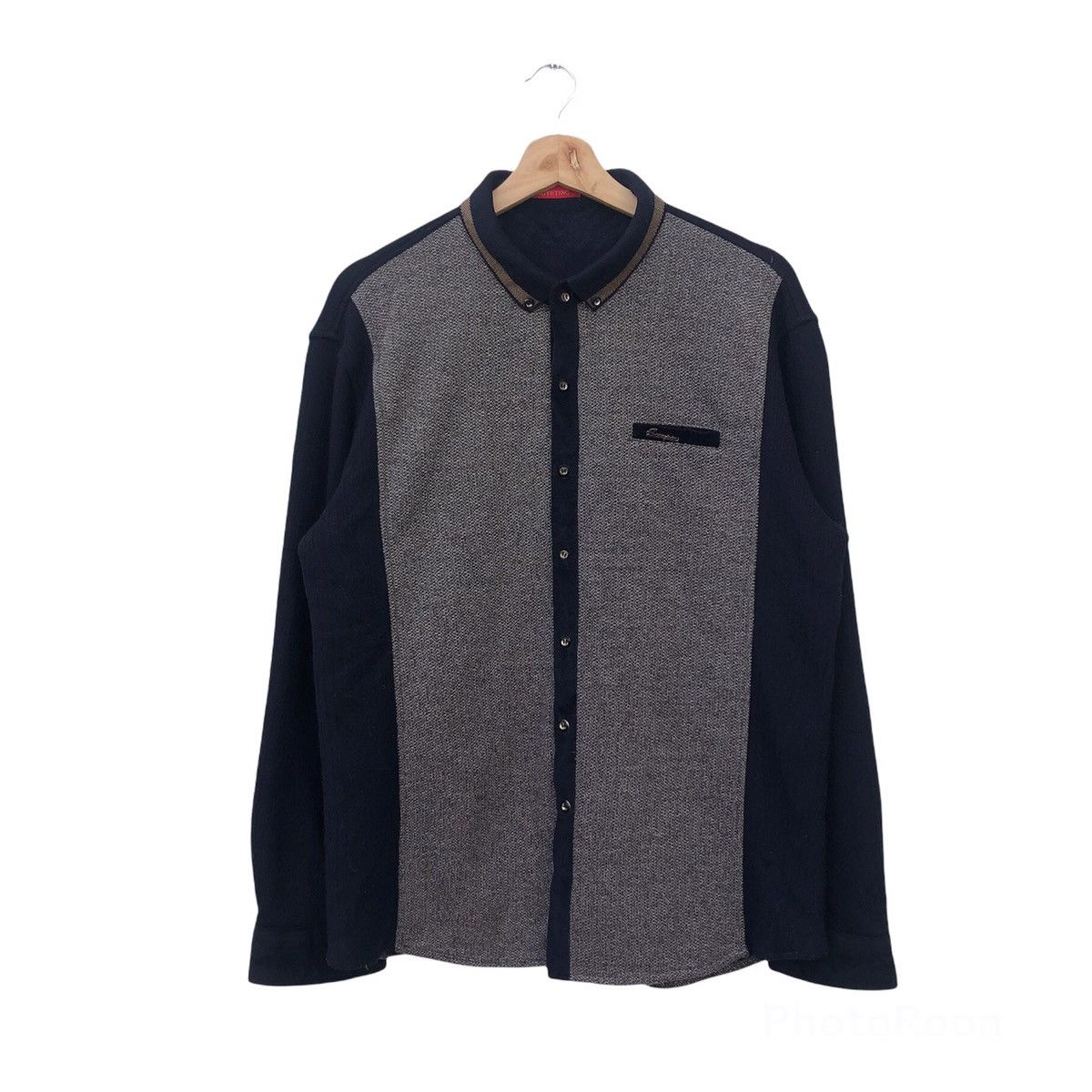 Japanese Brand TRITONE COLOUR BUTTON JACKET RARE DESIGN MENGYETING Size US M / EU 48-50 / 2 - 1 Thumbnail