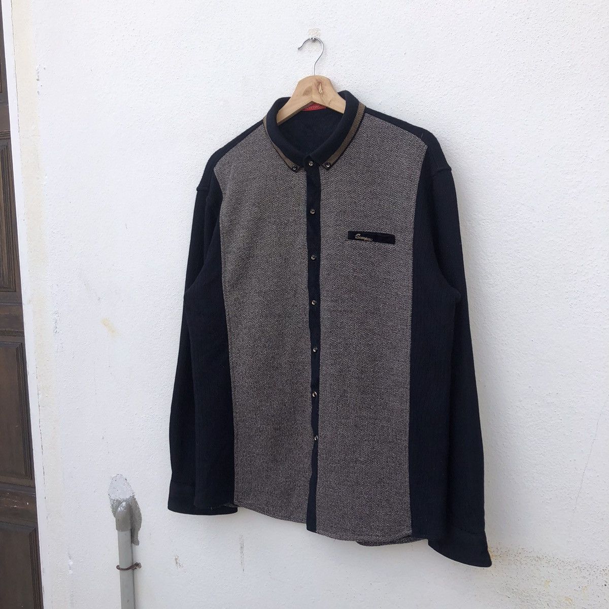 Japanese Brand TRITONE COLOUR BUTTON JACKET RARE DESIGN MENGYETING Size US M / EU 48-50 / 2 - 2 Thumbnail
