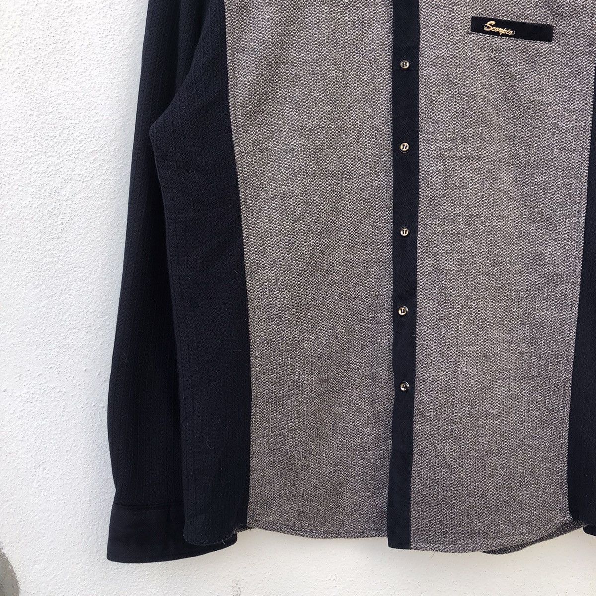 Japanese Brand TRITONE COLOUR BUTTON JACKET RARE DESIGN MENGYETING Size US M / EU 48-50 / 2 - 3 Thumbnail