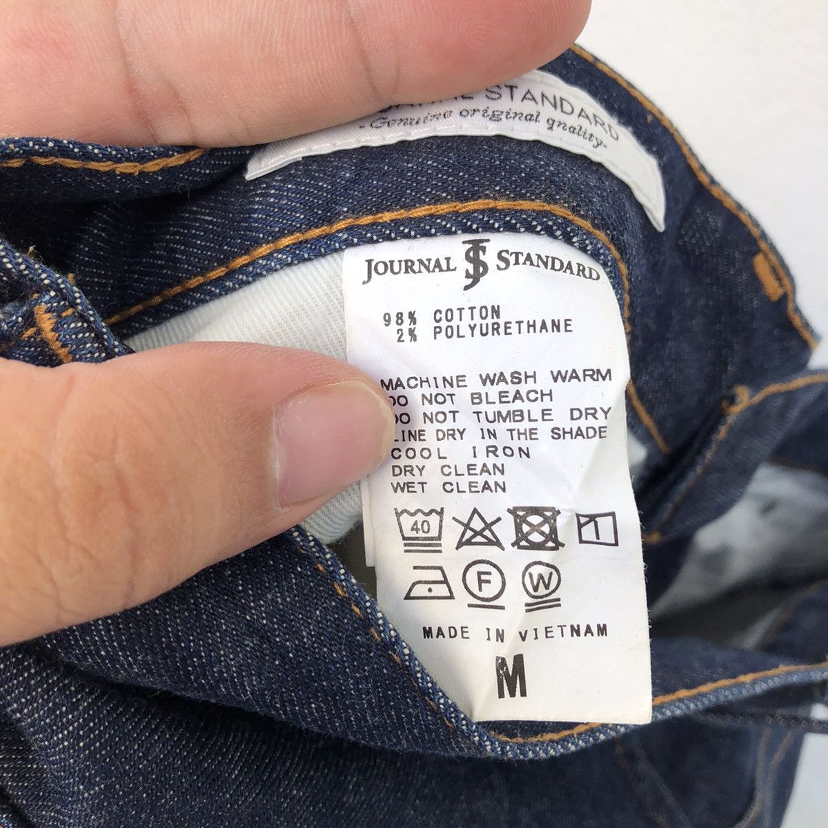Japanese Brand JOURNAL STANDARD DENIM JEANS PANTS NICE DESIGN Size US 31 - 14 Thumbnail