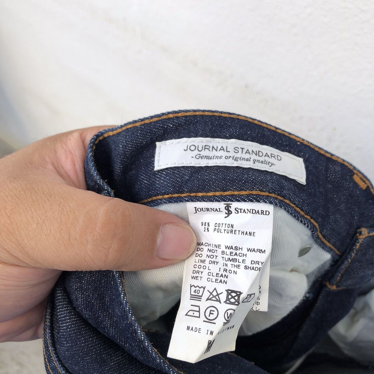 Japanese Brand JOURNAL STANDARD DENIM JEANS PANTS NICE DESIGN Size US 31 - 13 Thumbnail