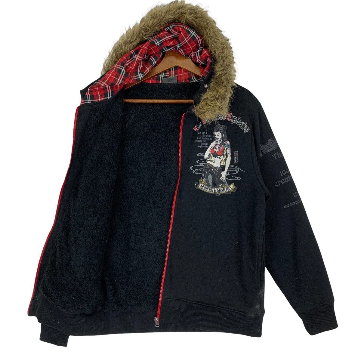 Japanese Brand The Fusion Japan Modern Harmony Printed Hoodie Sweatshirt Size US L / EU 52-54 / 3 - 6 Thumbnail