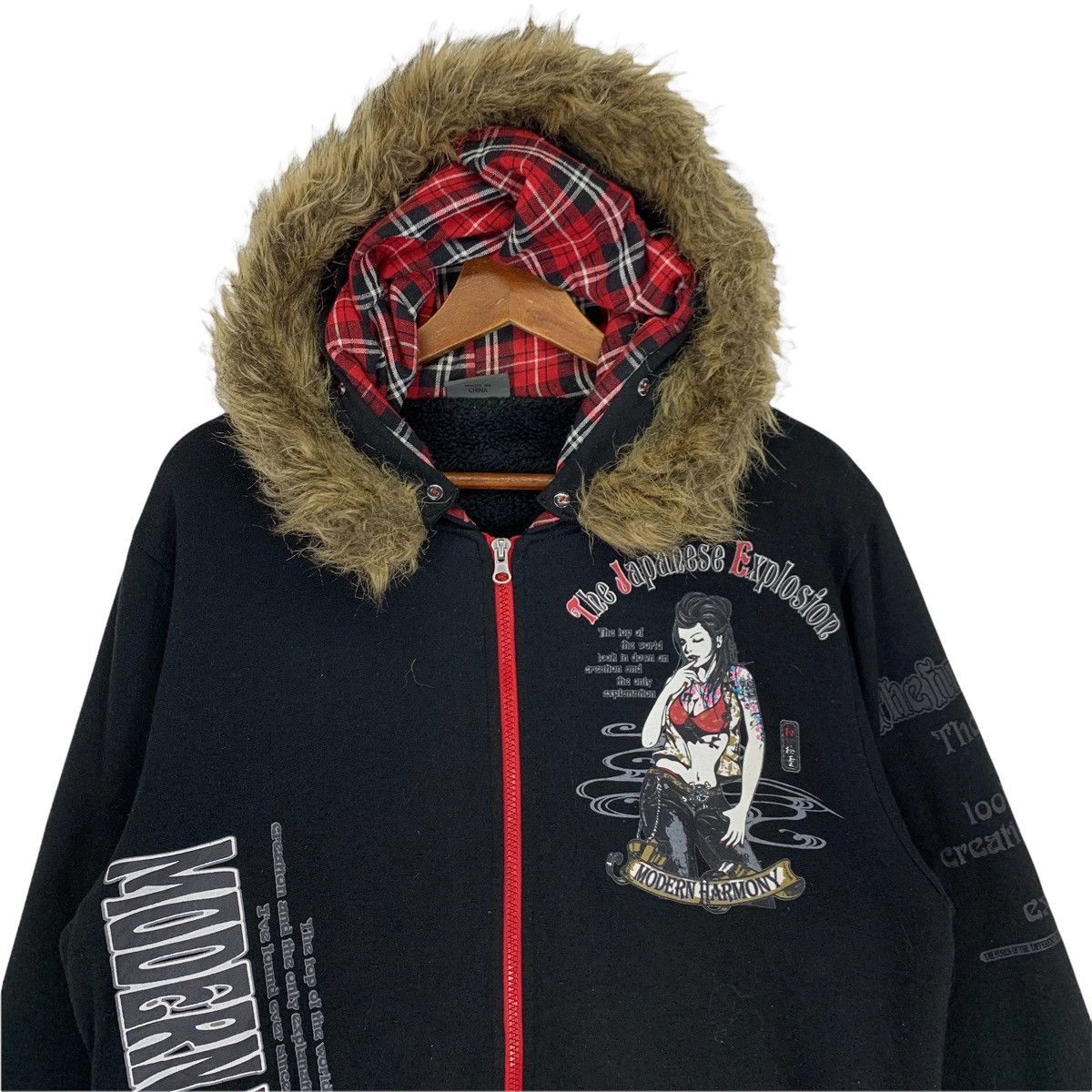 Japanese Brand The Fusion Japan Modern Harmony Printed Hoodie Sweatshirt Size US L / EU 52-54 / 3 - 4 Thumbnail