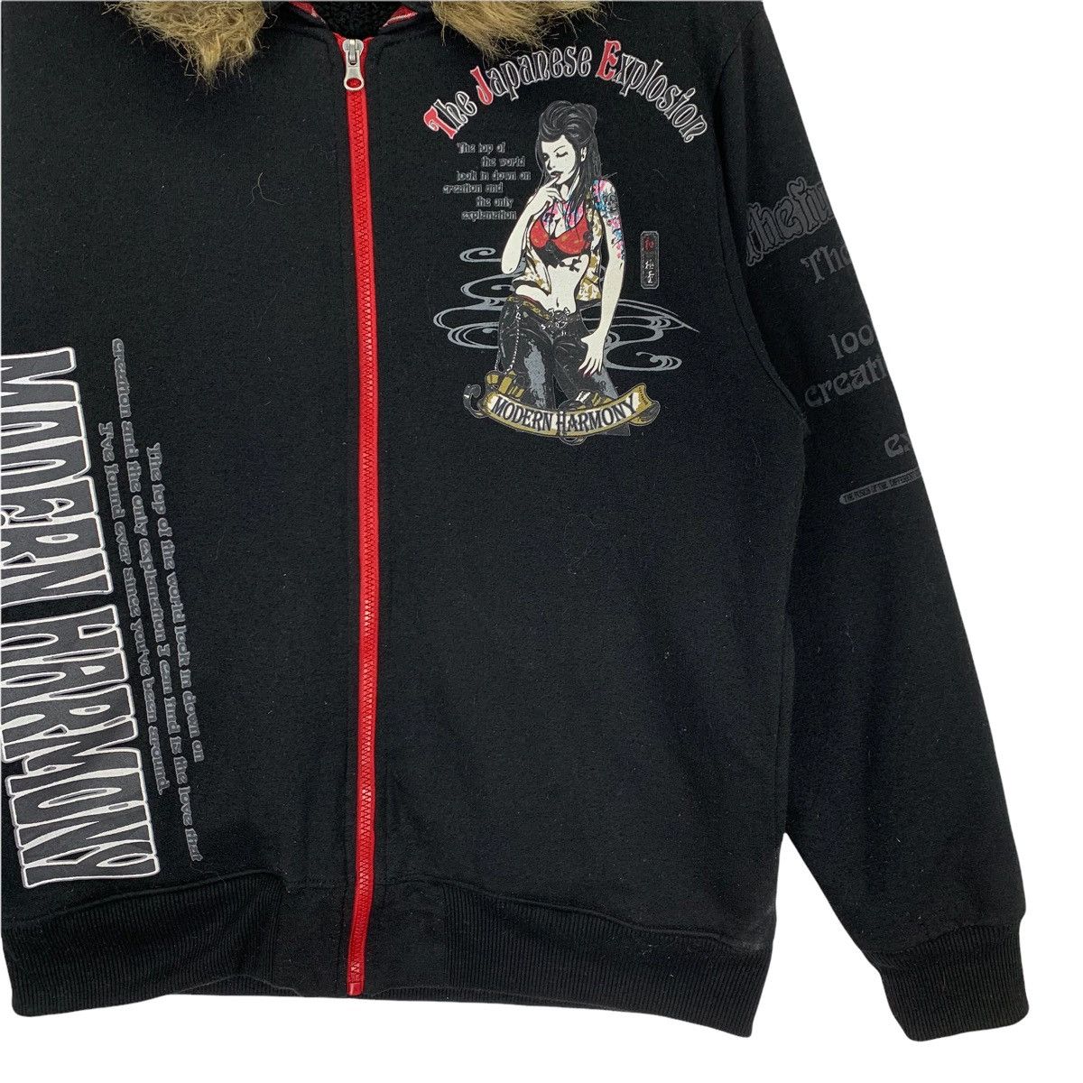 Japanese Brand The Fusion Japan Modern Harmony Printed Hoodie Sweatshirt Size US L / EU 52-54 / 3 - 5 Thumbnail