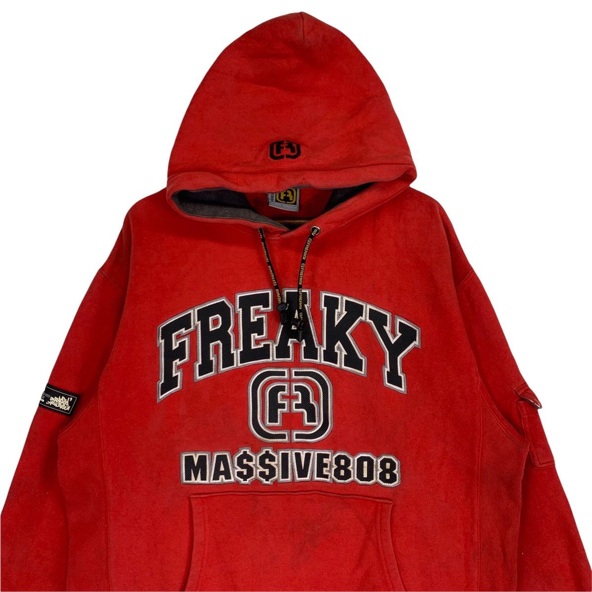 Japanese Brand Vintage Freaky Massive Spellout BigLogo Hoodie Sweatshirt Size US L / EU 52-54 / 3 - 2 Thumbnail